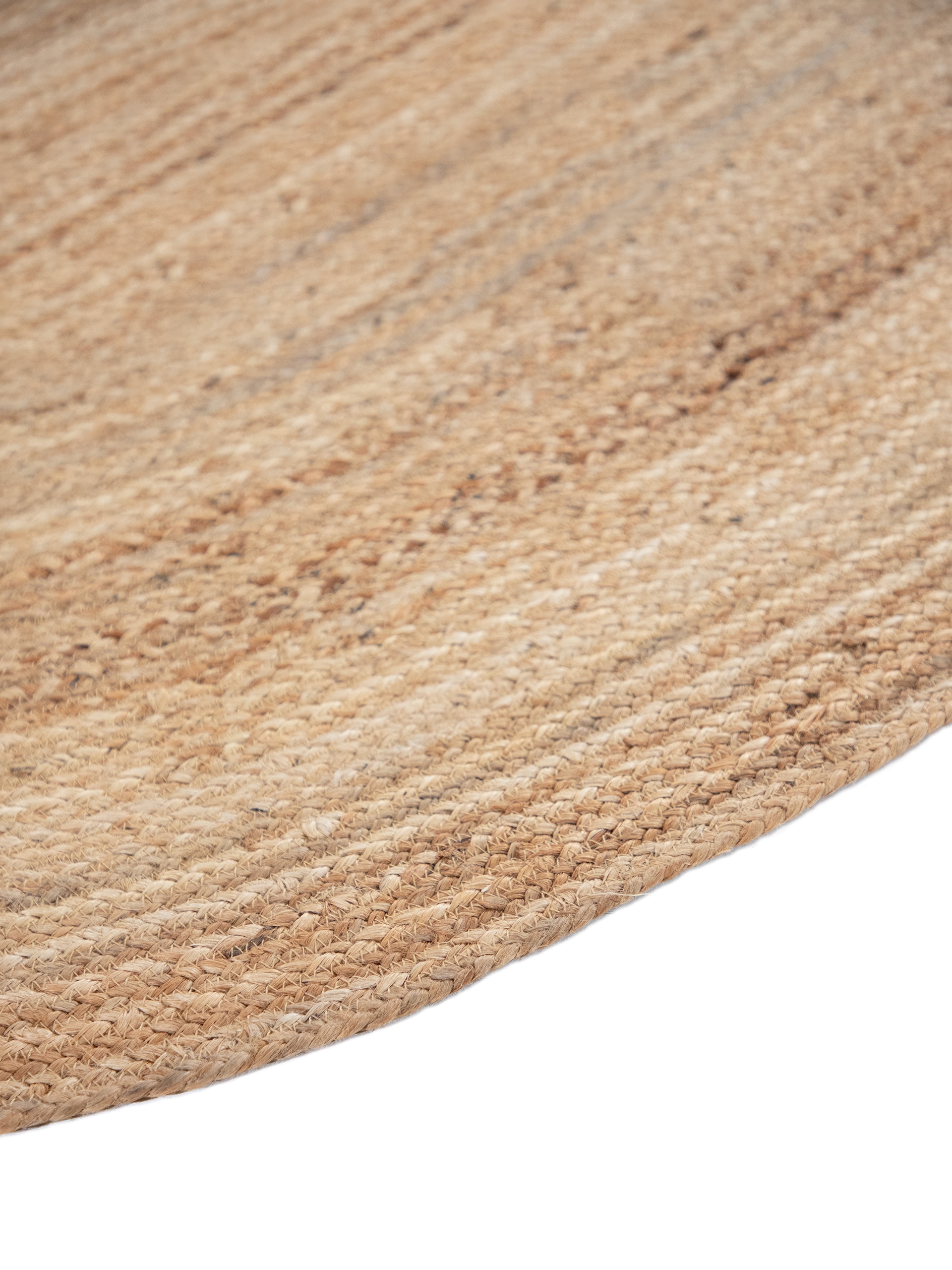 carpetfine Teppich »Nele Juteteppich Naturfaser«, rund, 6 mm Höhe, geflochtener Wendeteppich aus 100%Jute, in rund und oval, viele Grössen