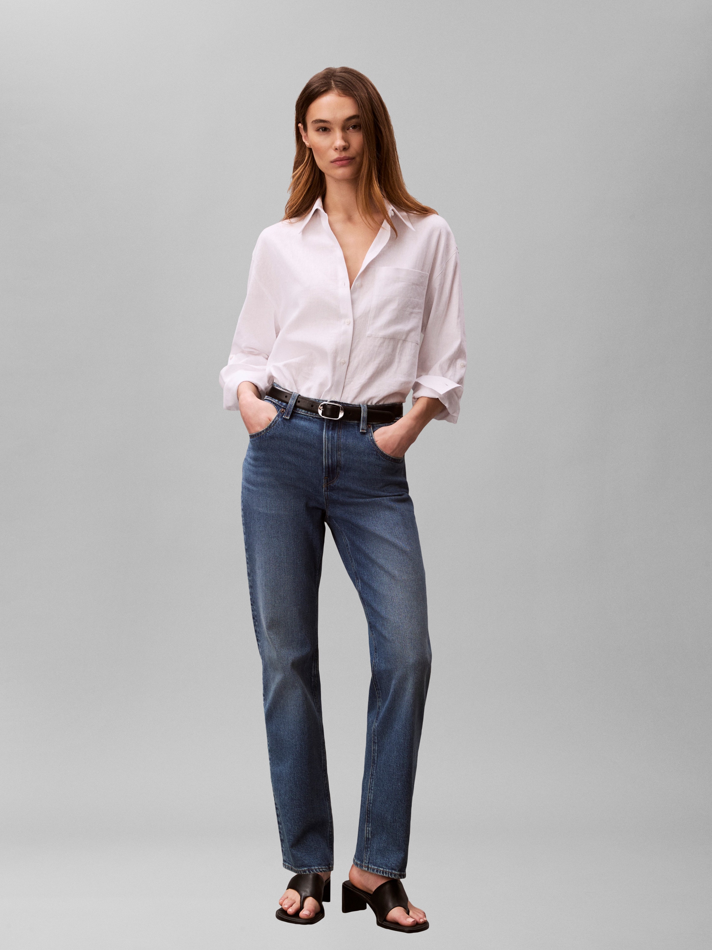 Calvin Klein Jeans Jeans taille haute Coupe régulière avec taille haute