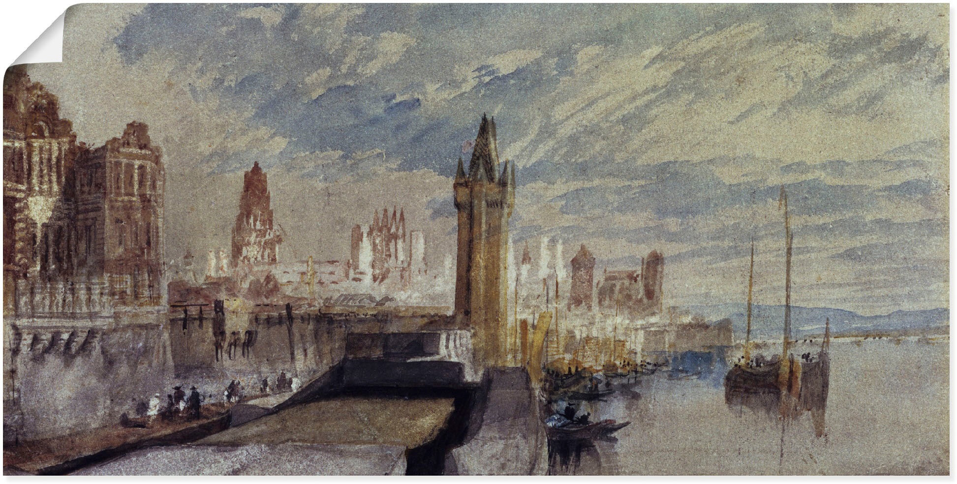 Image of Artland Wandbild »Mainz am Rhein.«, Deutschland, (1 St.), in vielen Grössen & Produktarten -Leinwandbild, Poster, Wandaufkleber / Wandtattoo auch für Badezimmer geeignet bei Ackermann Versand Schweiz