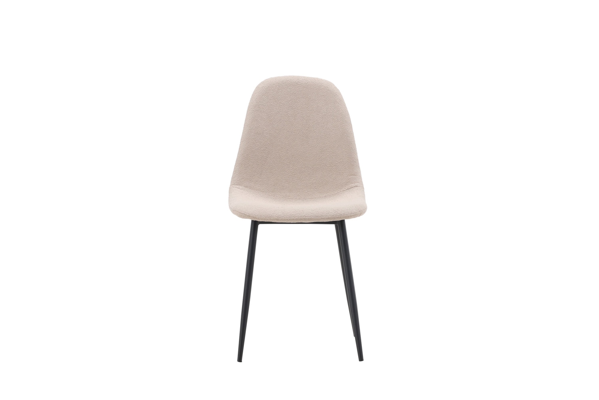 Venture Home Chaise de salle à manger »Polar, 2er-Set Esszimmerstühle in beigem Bouclé, skandinavisch, 150 kg« () 2 cuischaise rembourrée, revêtement bouclé, pieds en acier, arrondi, doux