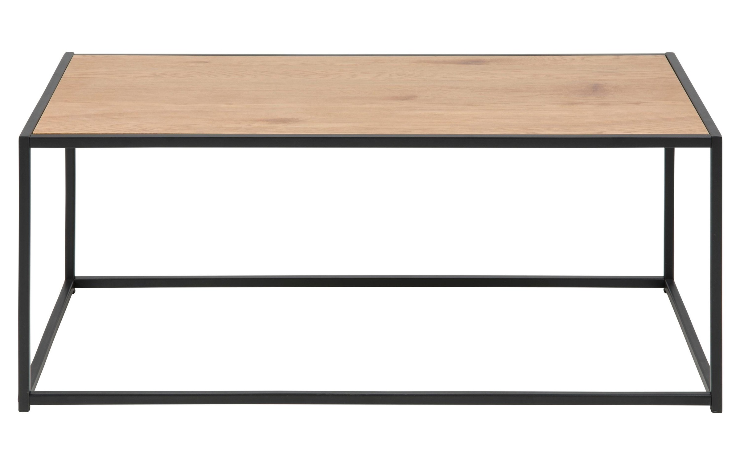 Image of AC Design Beistelltisch "Seaford Eckig Nature/Schwarz"