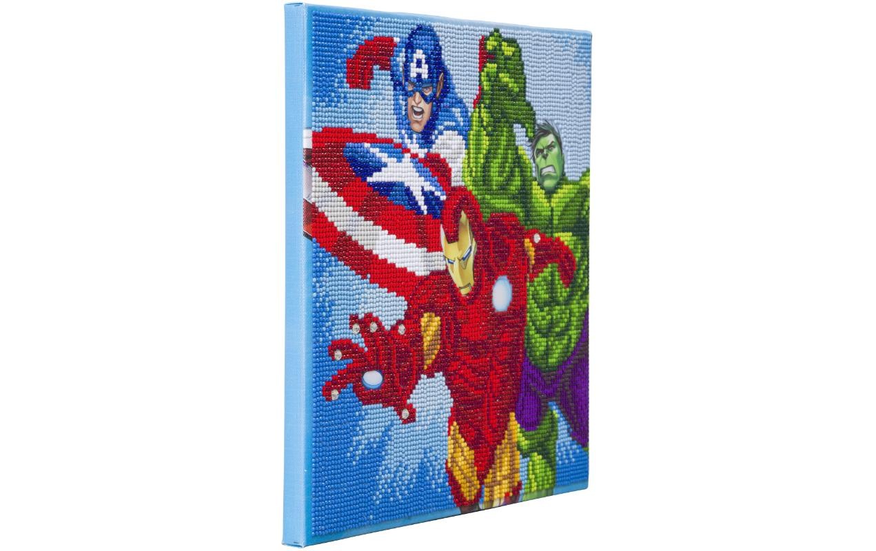 Kreativset »CRAFT Buddy Crystal Art Marvel Avengers 30 x 30 cm«, (11 tlg.)