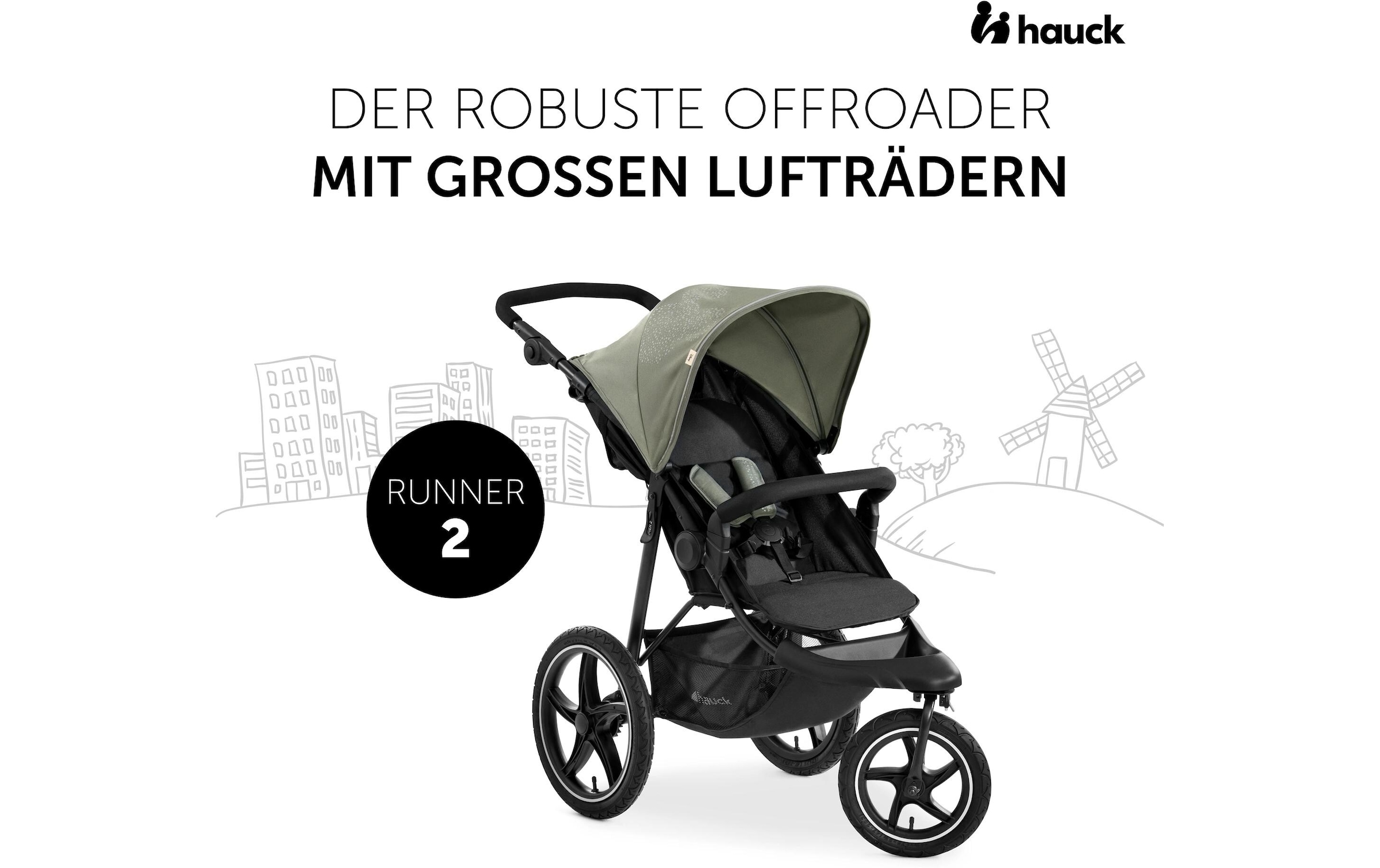 Hauck Kinder-Buggy »Runner 2 Mickey Mouse« 25 kg