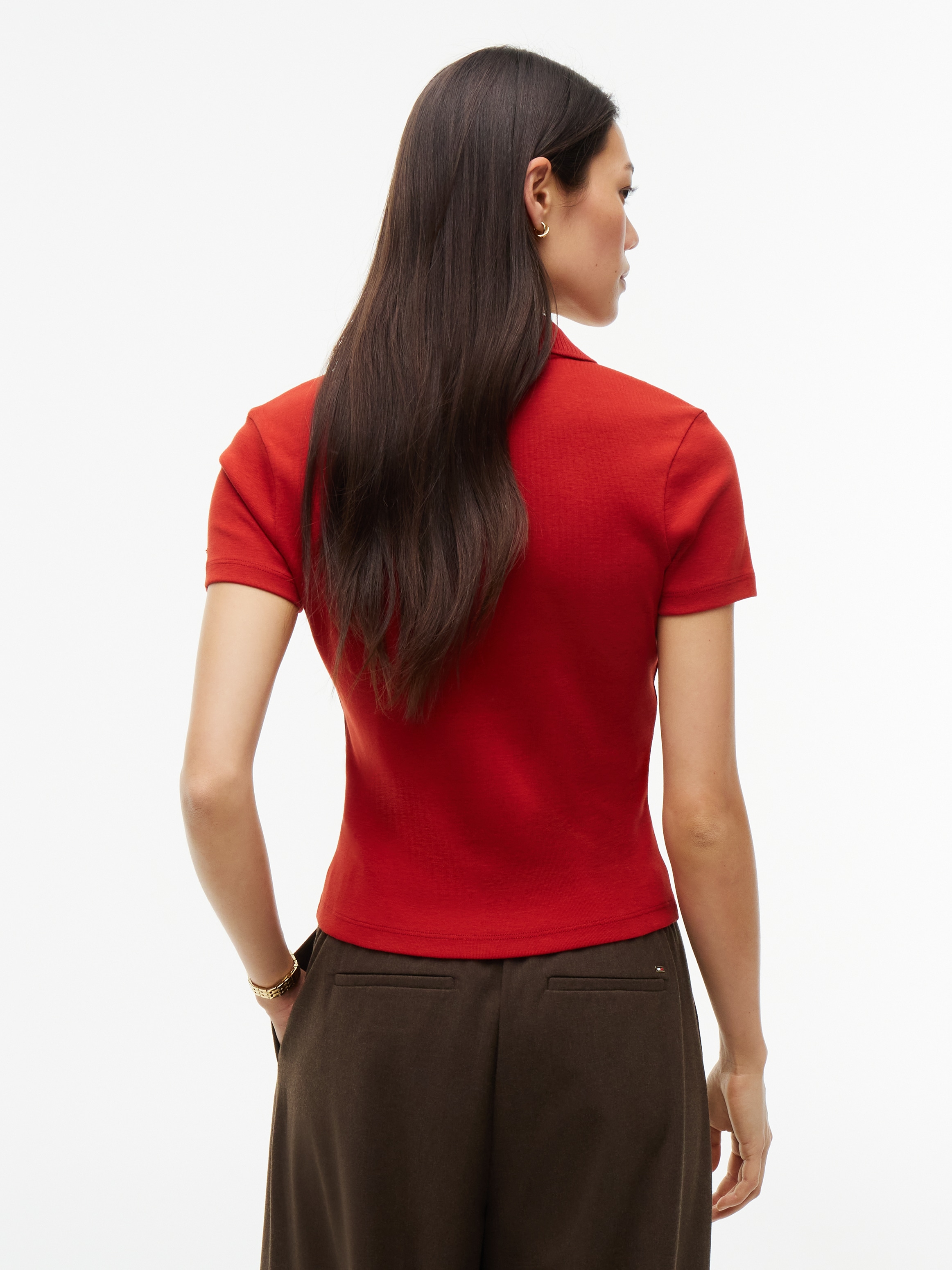 Tommy Hilfiger Polo »GOLD BUTTON REG S/S POLO« Baumwolle
