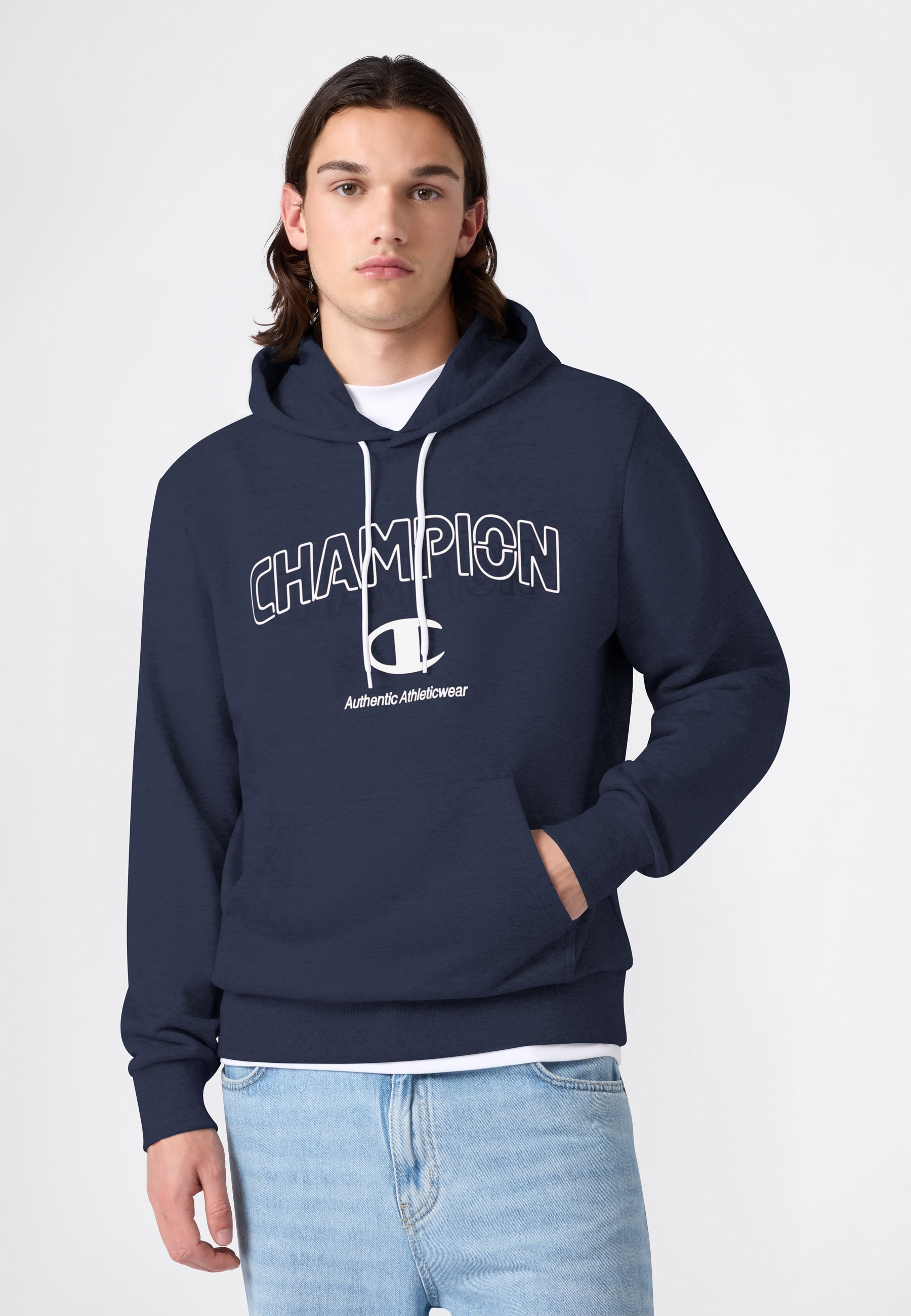 Champion Sweat à capuche »Graphic Terry Hoodie«, 1 pièces sportlicher Stil, für Erwachsene, Rundhalsausschnitt
