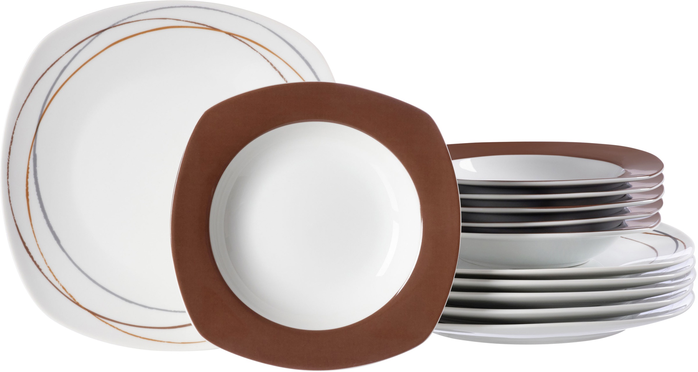 Image of Ritzenhoff & Breker Tafelservice »Alina Circle«, (Set, 12 tlg.), mit Linien-Dekor bei Ackermann Versand Schweiz