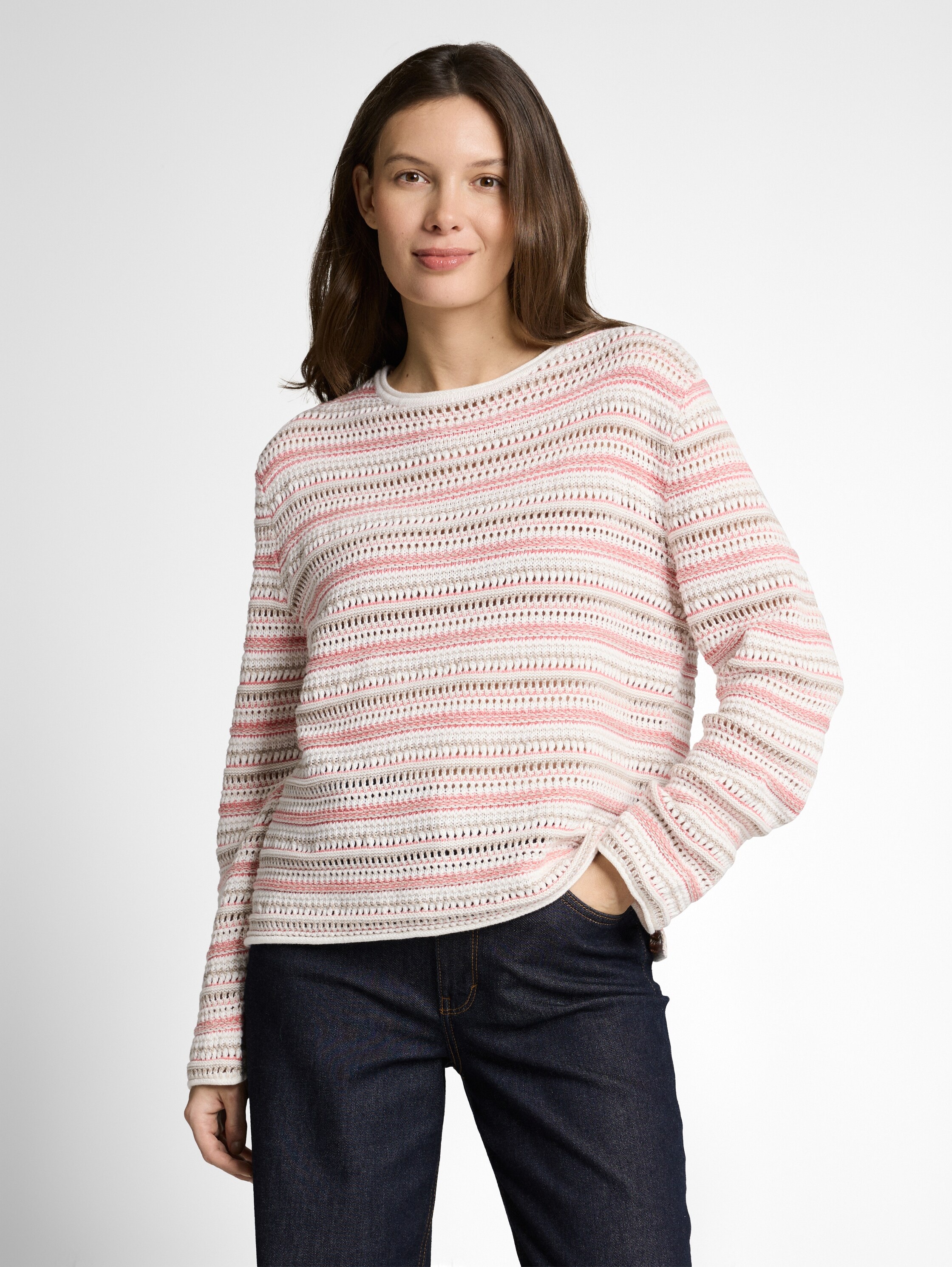 Image of TOM TAILOR Strickpullover mit Streifen Muster