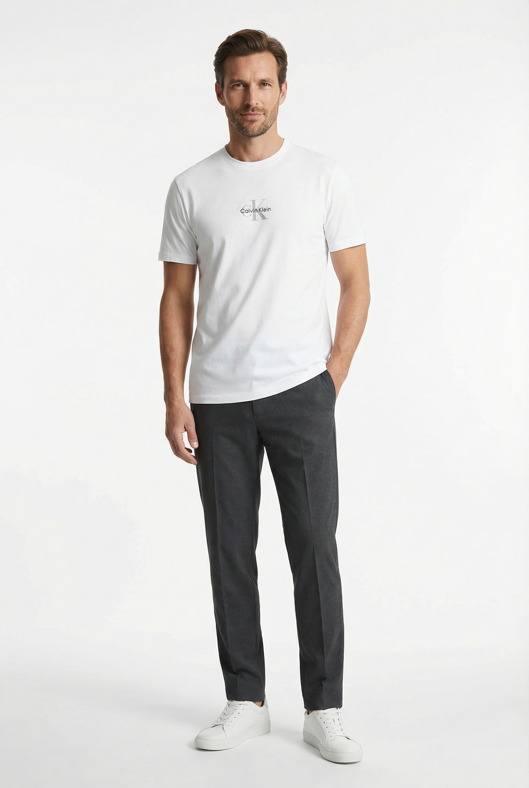 Calvin Klein Jeans T-shirt coupe régulière avec col rond