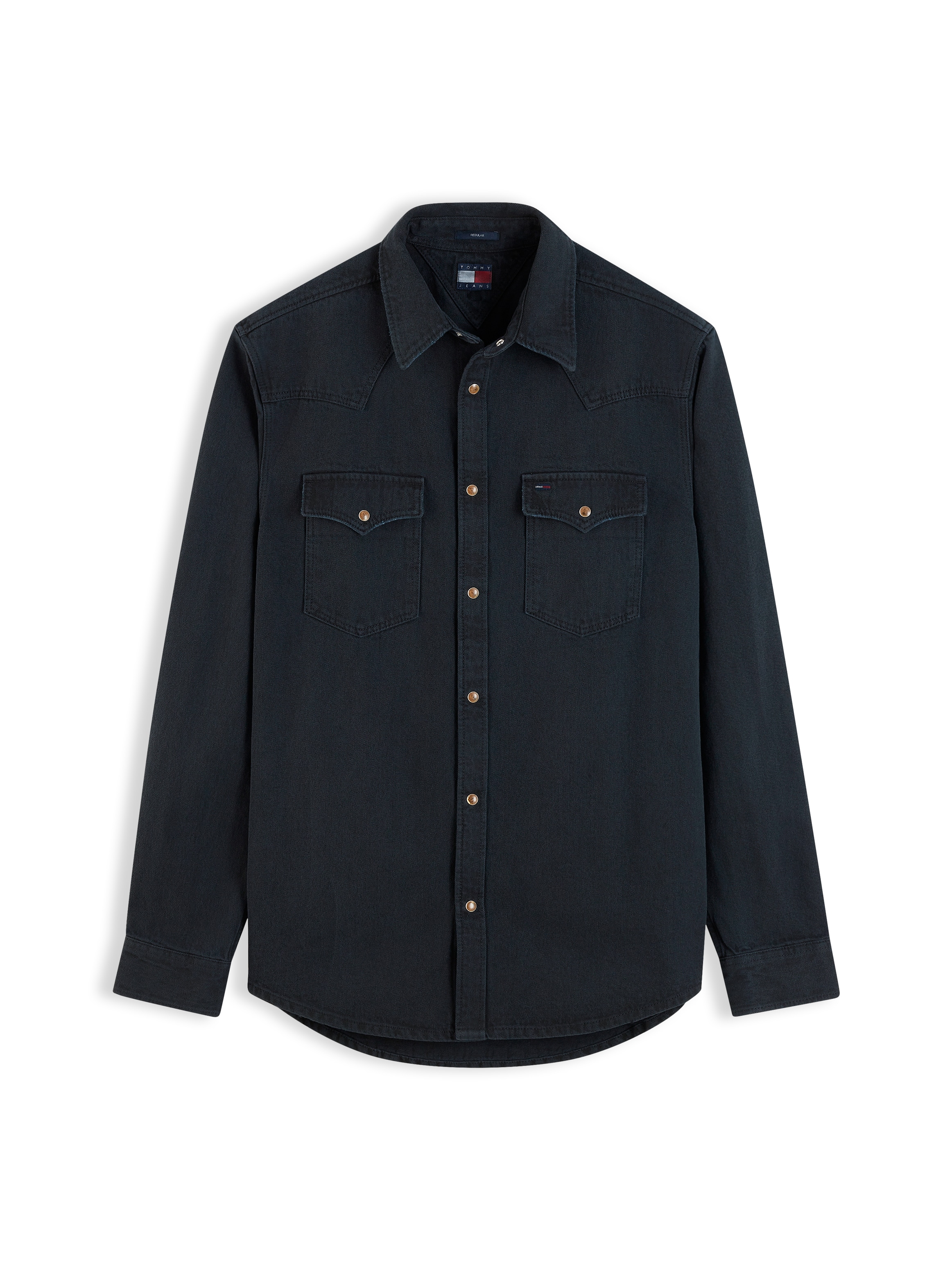 Tommy Jeans Langarmhemd »REGULAR WASHED WESTERN SHIRT« Regular fit mit Hemdkragen