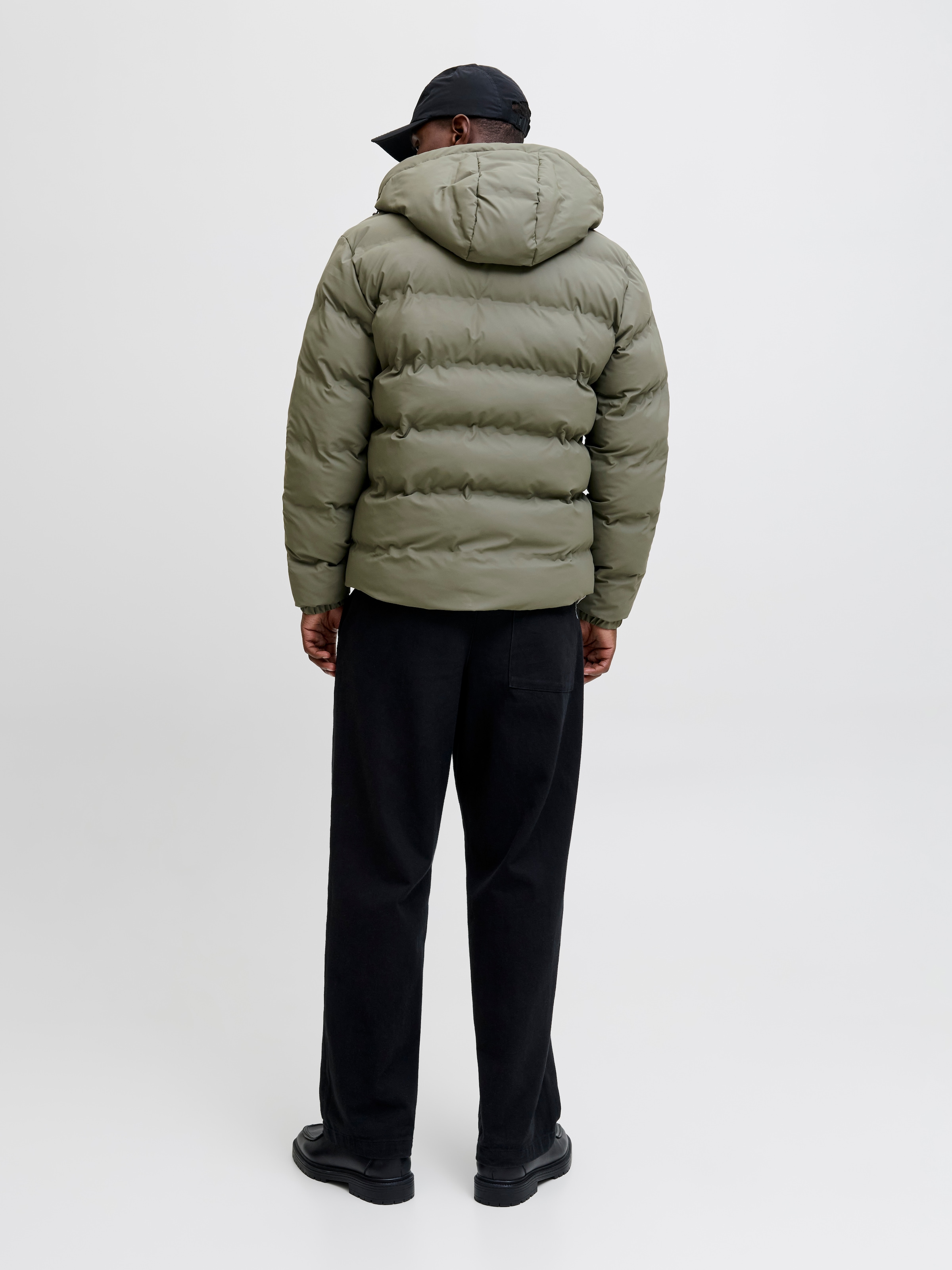 Jack & Jones Veste matelassée »JJELEMENTS PU PUFFER SN« mit Kapuze