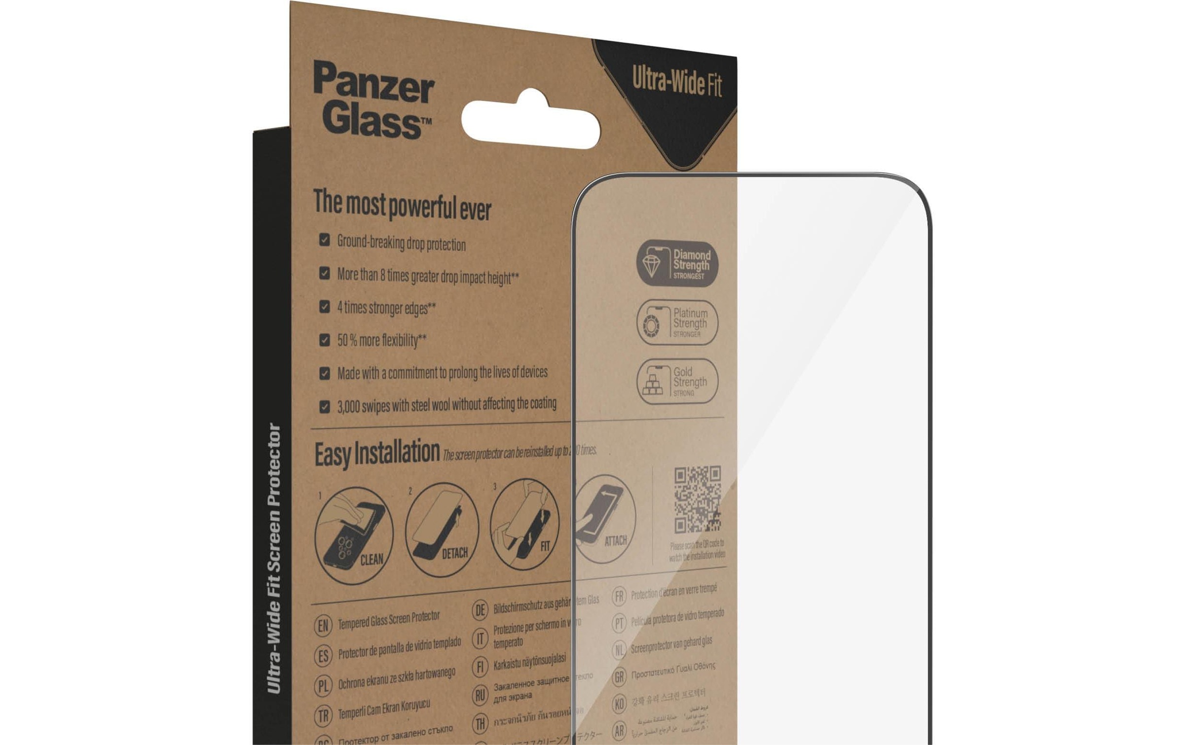 PanzerGlass Displayschutzglas »Ultra«, für iPhone 14 Pro Max, (1 St.)