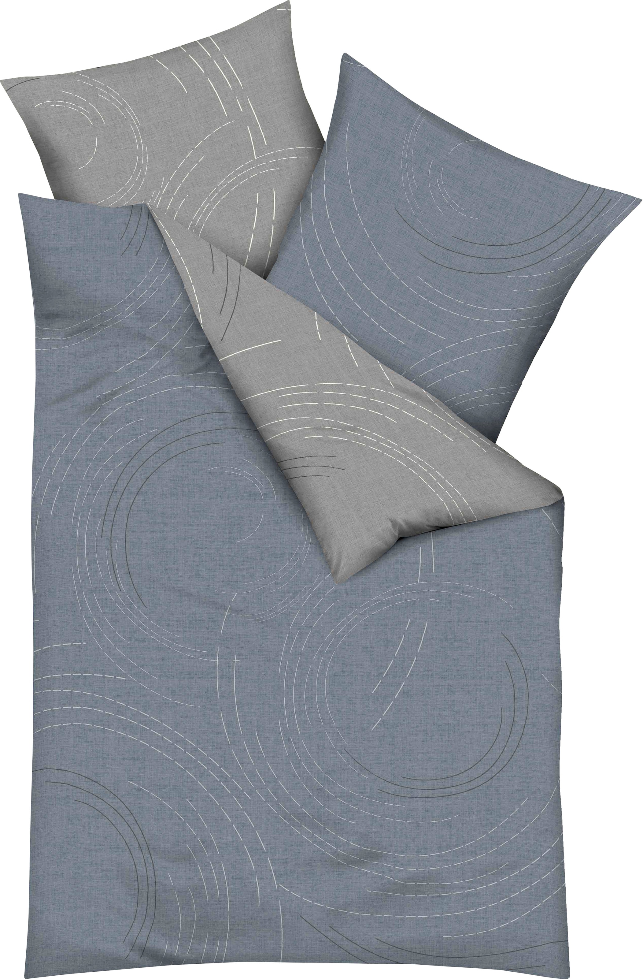 Kaeppel Wendebettwäsche »Jaro, in Gr. 135x200, 155x220 oder 200x200 cm«, mit Reissverschluss, 100% Baumwolle, Bettwäsche mit zeitlosem Design