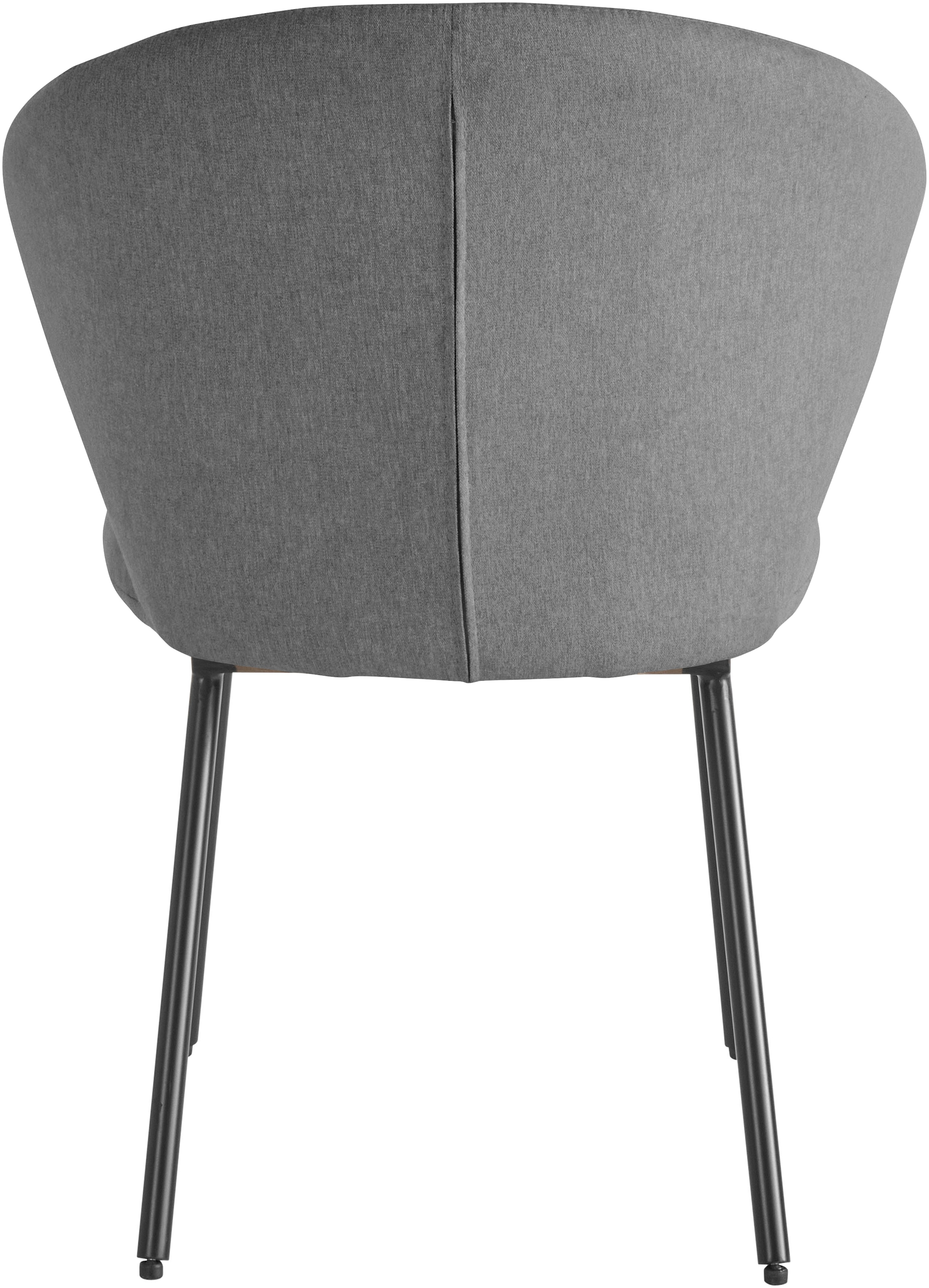 LeGer Home by Lena Gercke Chaise de salle à manger »Galilea« (Set) 2 cuismit elegantem Strukturstoffbezug und stabilem Metallfuss