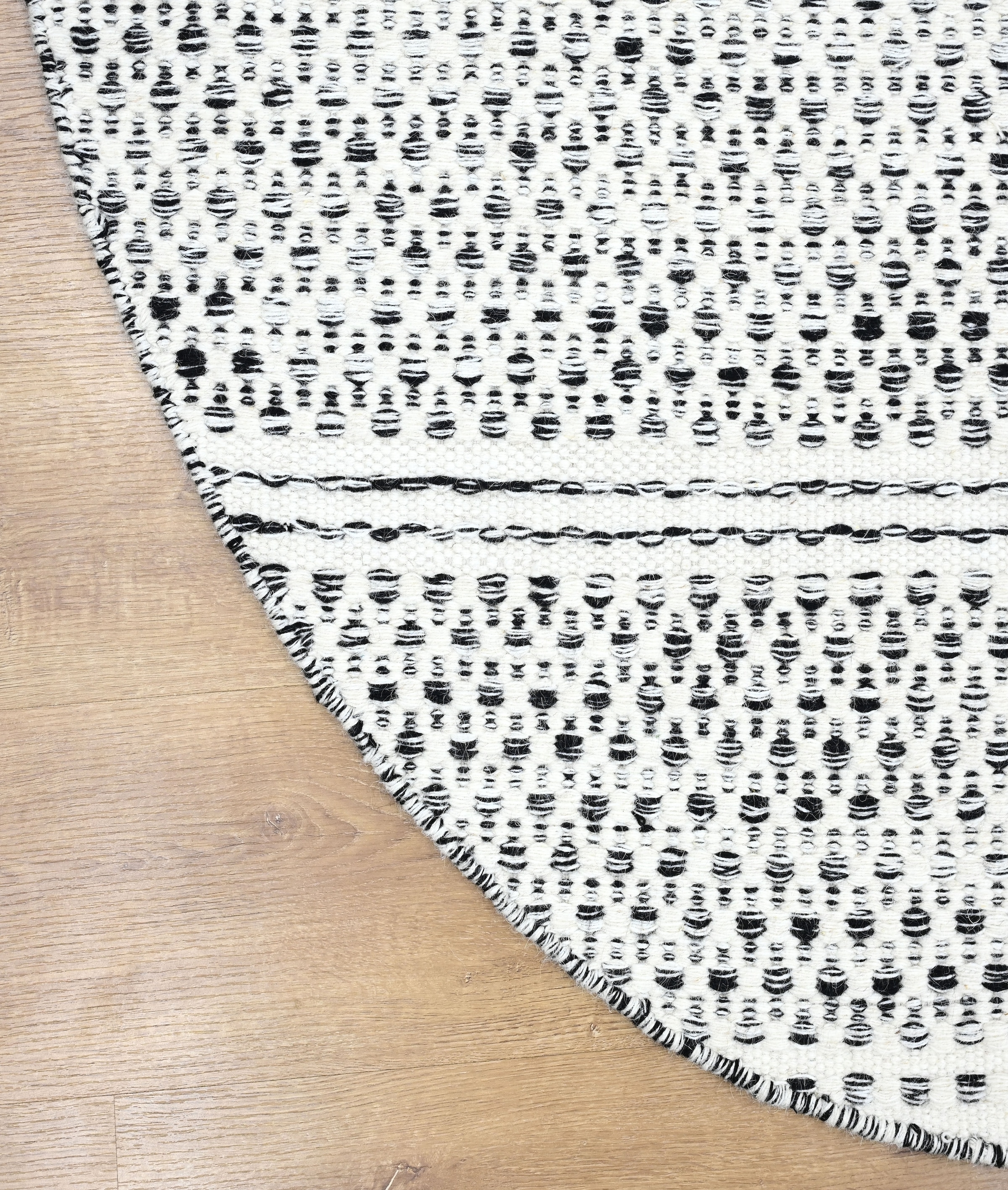Myflair Möbel & Accessoires Tapis en laine »Wooly Nature« Rond 10 mm Höhe Tapis tissé main, laine pure, design scandinave, tissé à la main, salon