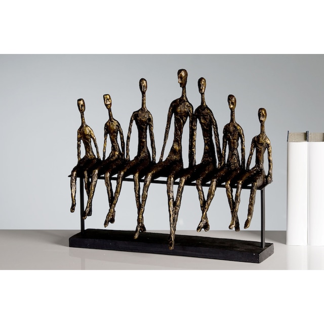 Casablanca by Gilde Dekofigur »Skulptur Community«, Dekoobjekt, Höhe 35 cm,  mit Spruchanhänger, Wohnzimmer