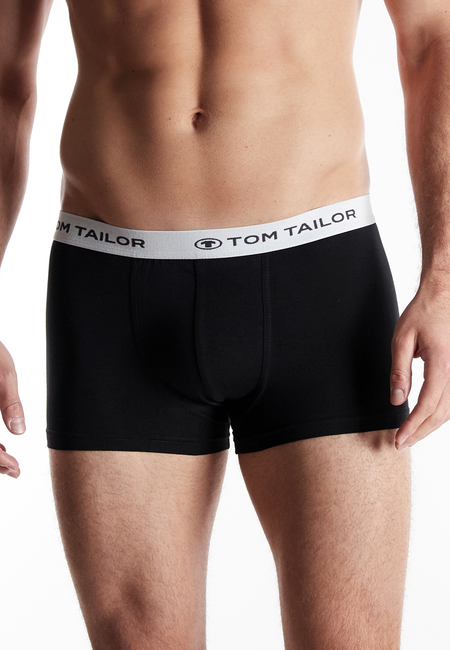 TOM TAILOR Boxershorts »Buffer« weich, bequem, basic, eng, Logobund, Baumwollmix