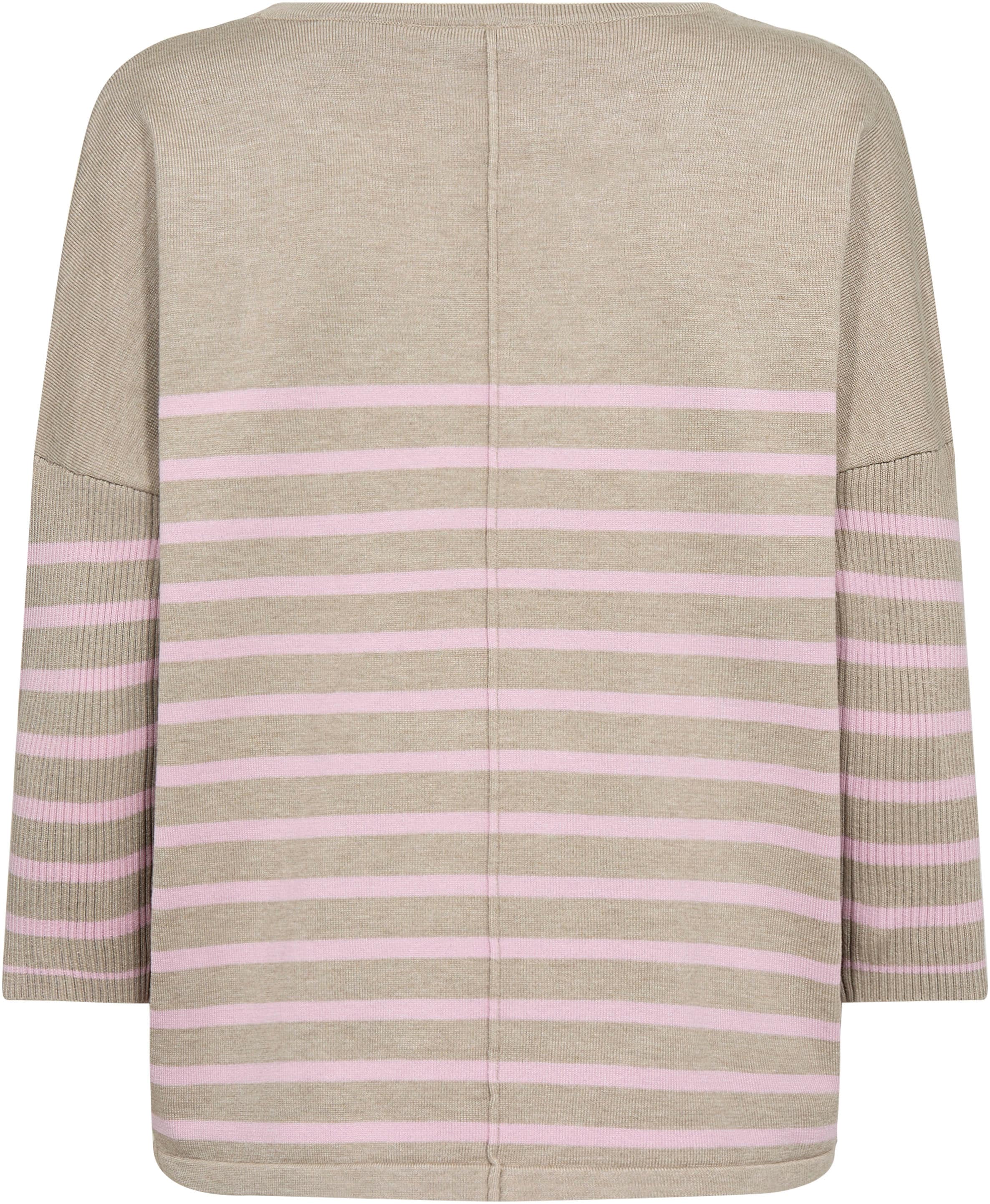 Saint Tropez Strickpullover »MilaSZ R-neck Stripe«