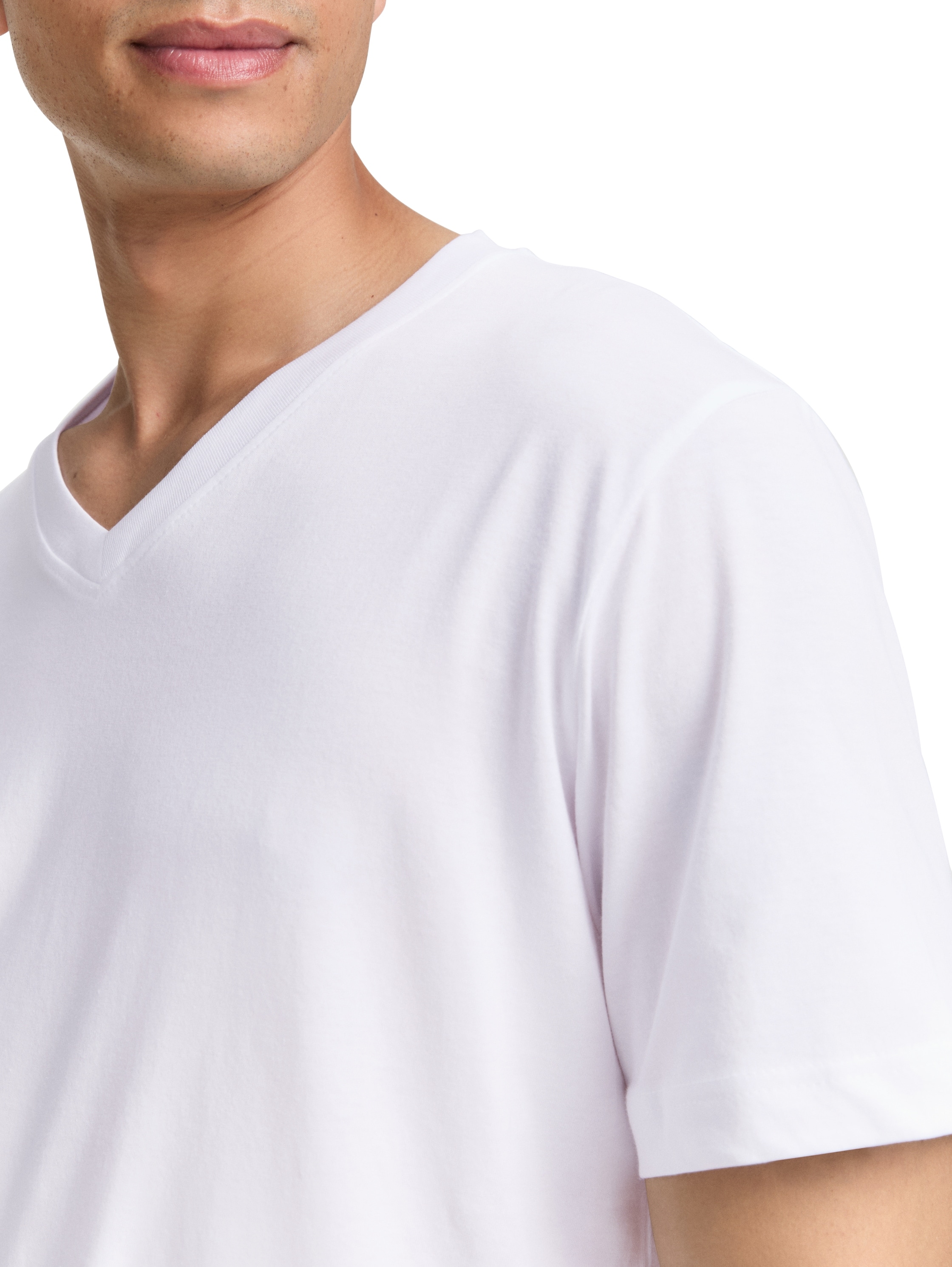 TOM TAILOR T-Shirt, (Packung, 2 tlg.), mit V-Ausschnitt, Doppelpack