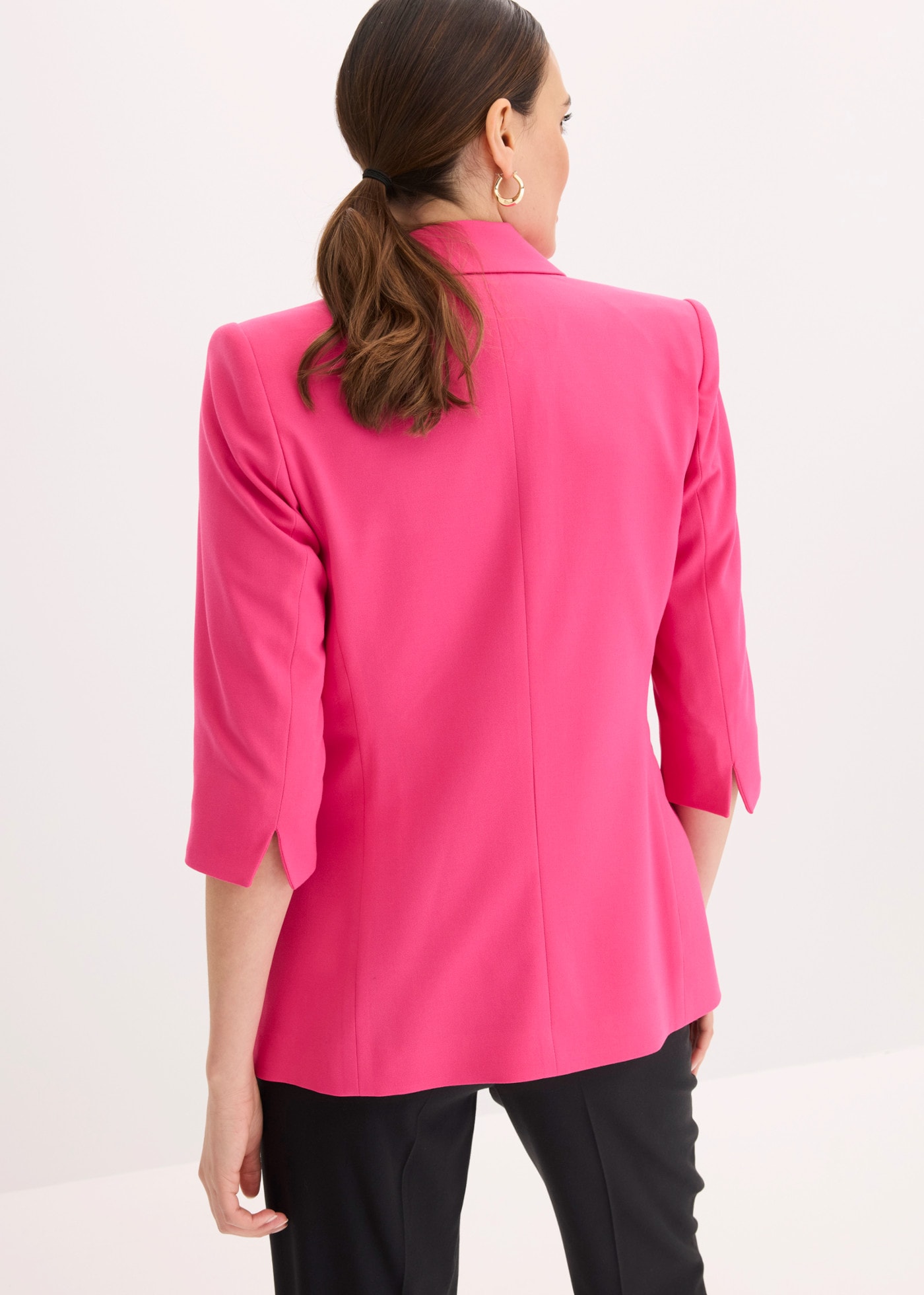 bonprix Veste blazer avec col revers, coupe loose fit