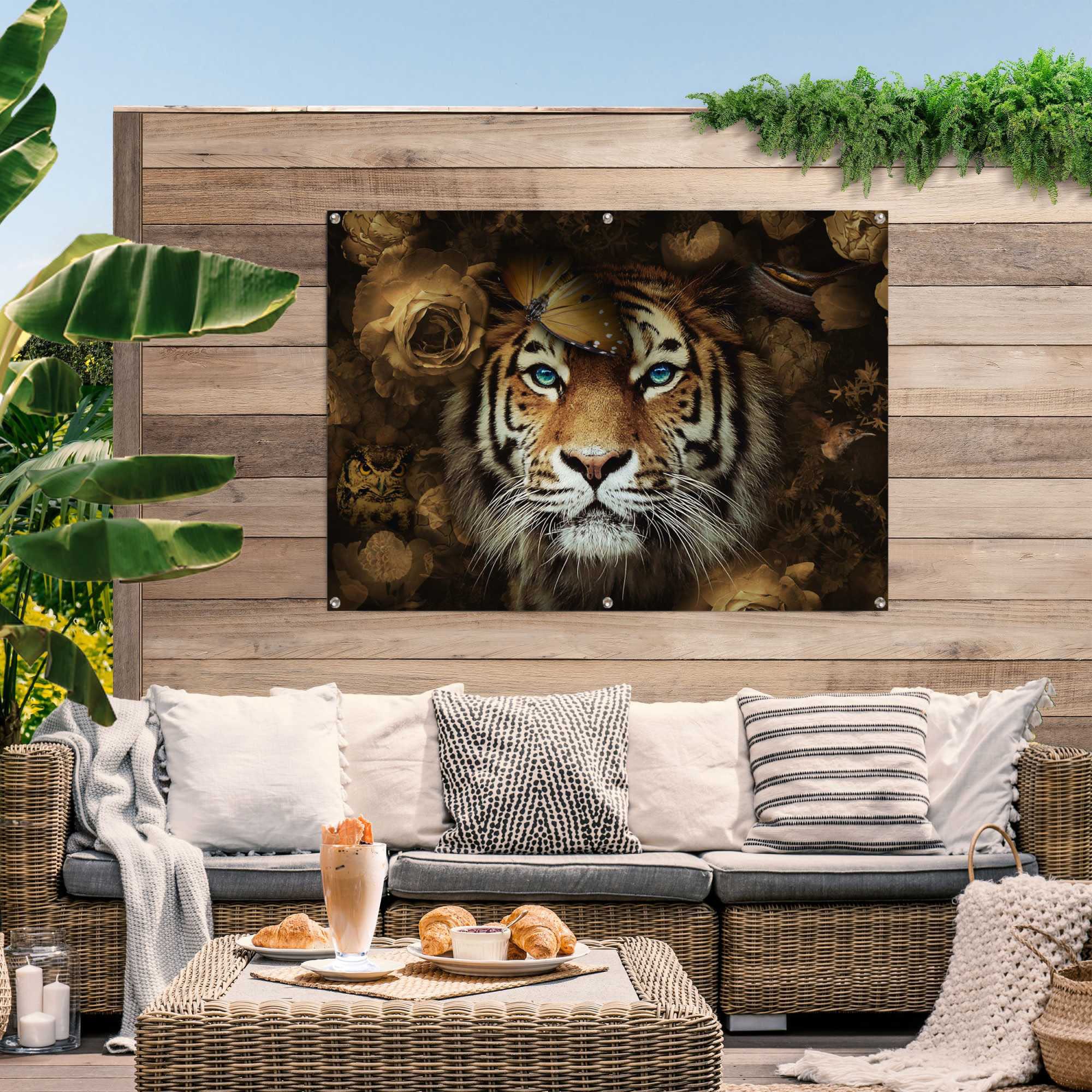 ♕ Reinders! Poster »Tiger«, leichtes auf Gartenposter Ausseneinsatz versandkostenfrei für den und wasserfestes