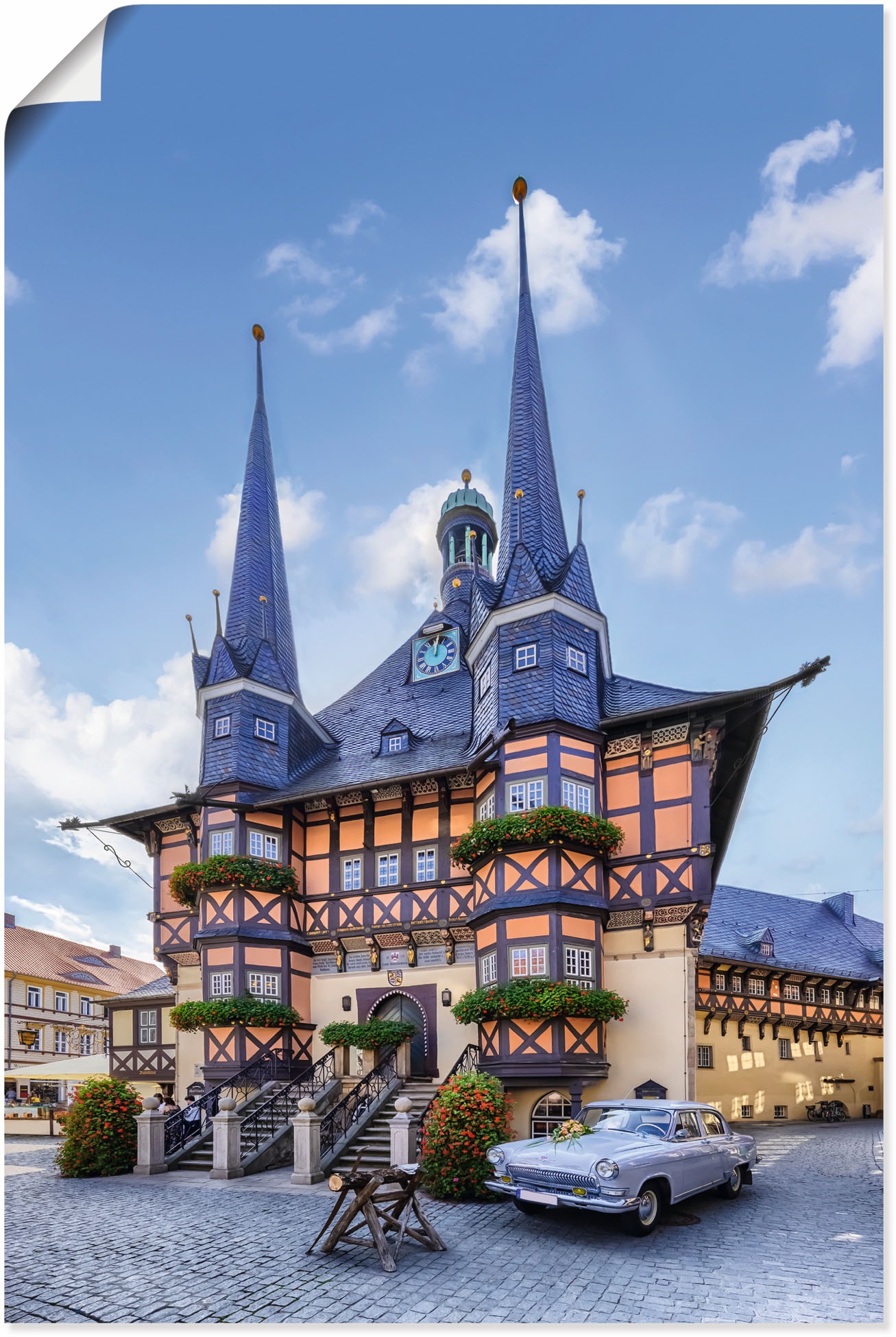 Fachwerkhaus«, Wernigerode, Deutschland, in oder Grössen St.), Alubild, als Wandaufkleber kaufen (1 Artland Poster Wandbild jetzt »Rathaus Leinwandbild, versch.