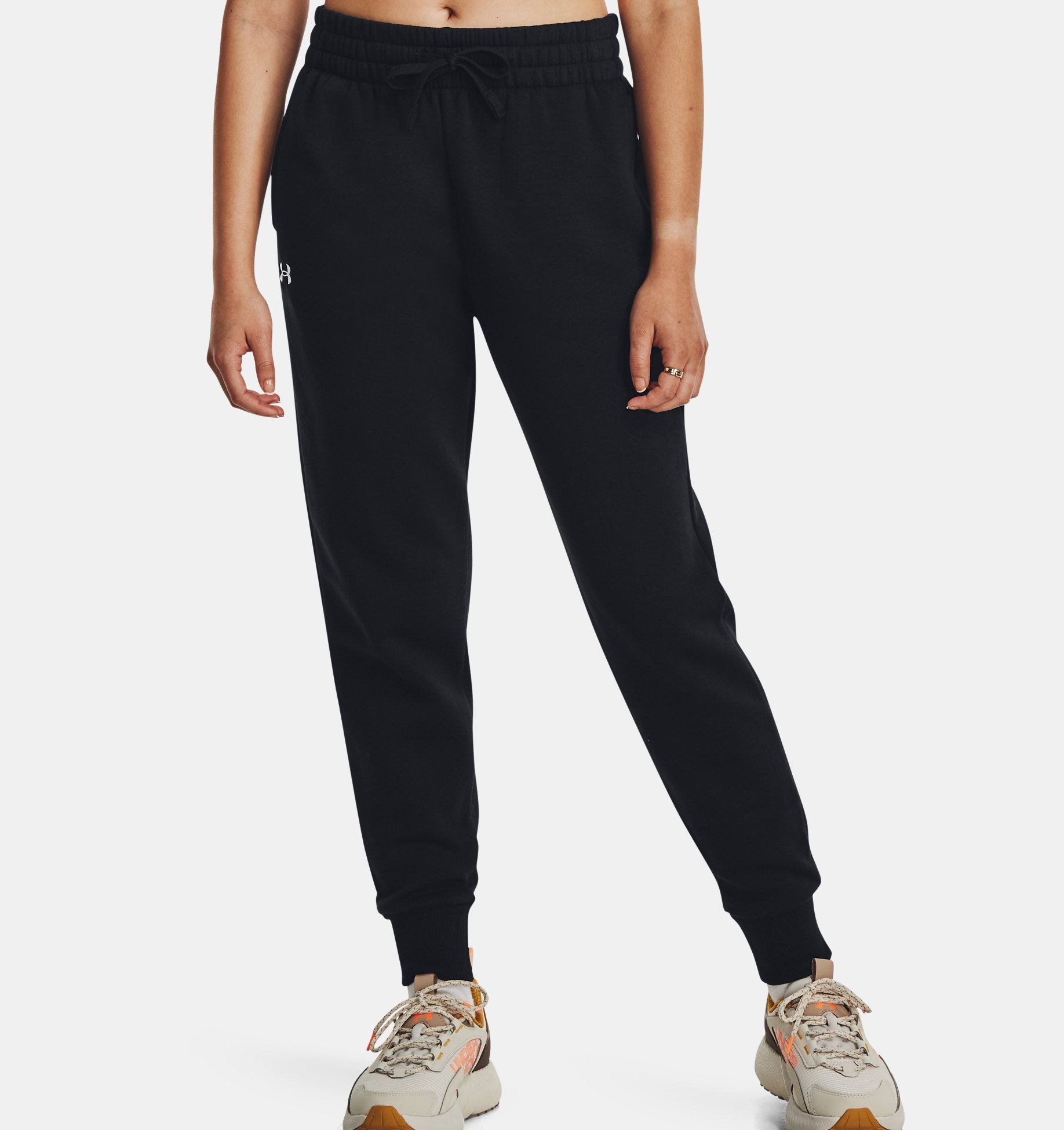 Image of Under Armour Jogginghose "RIVAL" für vielseitige Aktivitäten, aus Baumwolle, elastischer Bund