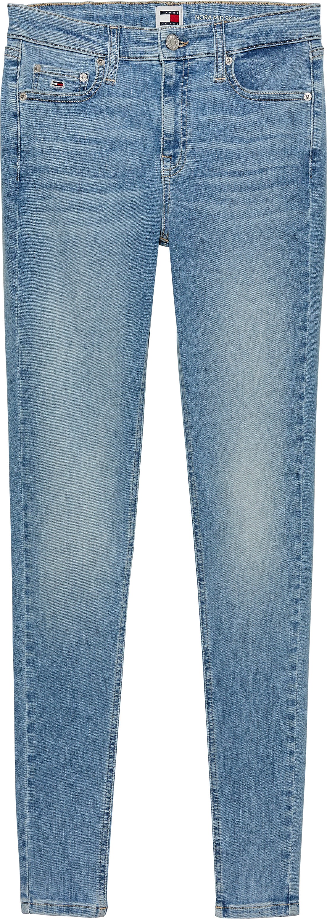 Tommy Jeans Skinny-fit-Jeans »Nora Mid Rise Skinny Fit«, mit Waschung, Logo-Badge