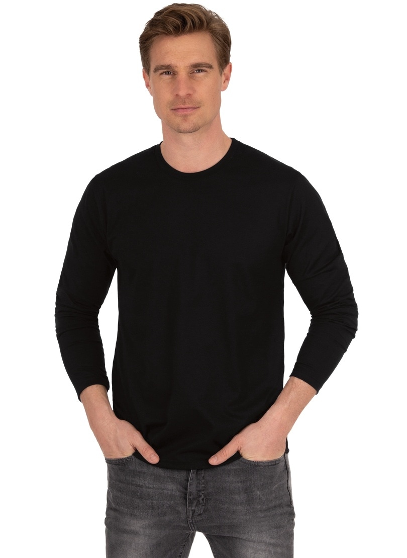 Trigema T-Shirt »TRIGEMA Langarmshirt aus 100% Baumwolle«, (1 tlg.)
