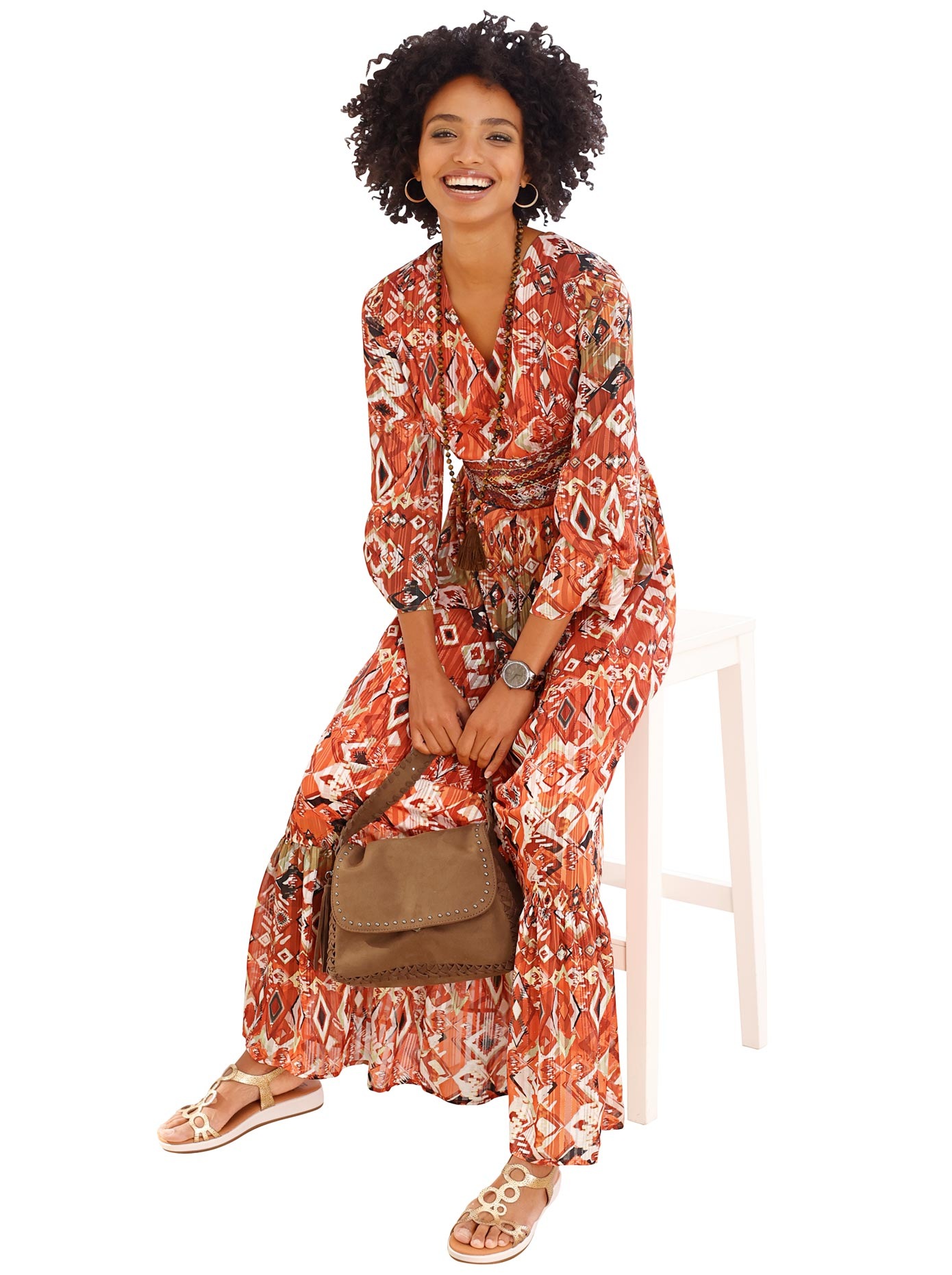 Image of LINEA TESINI by Heine Maxikleid »Druck-Kleid« bei Ackermann Versand Schweiz