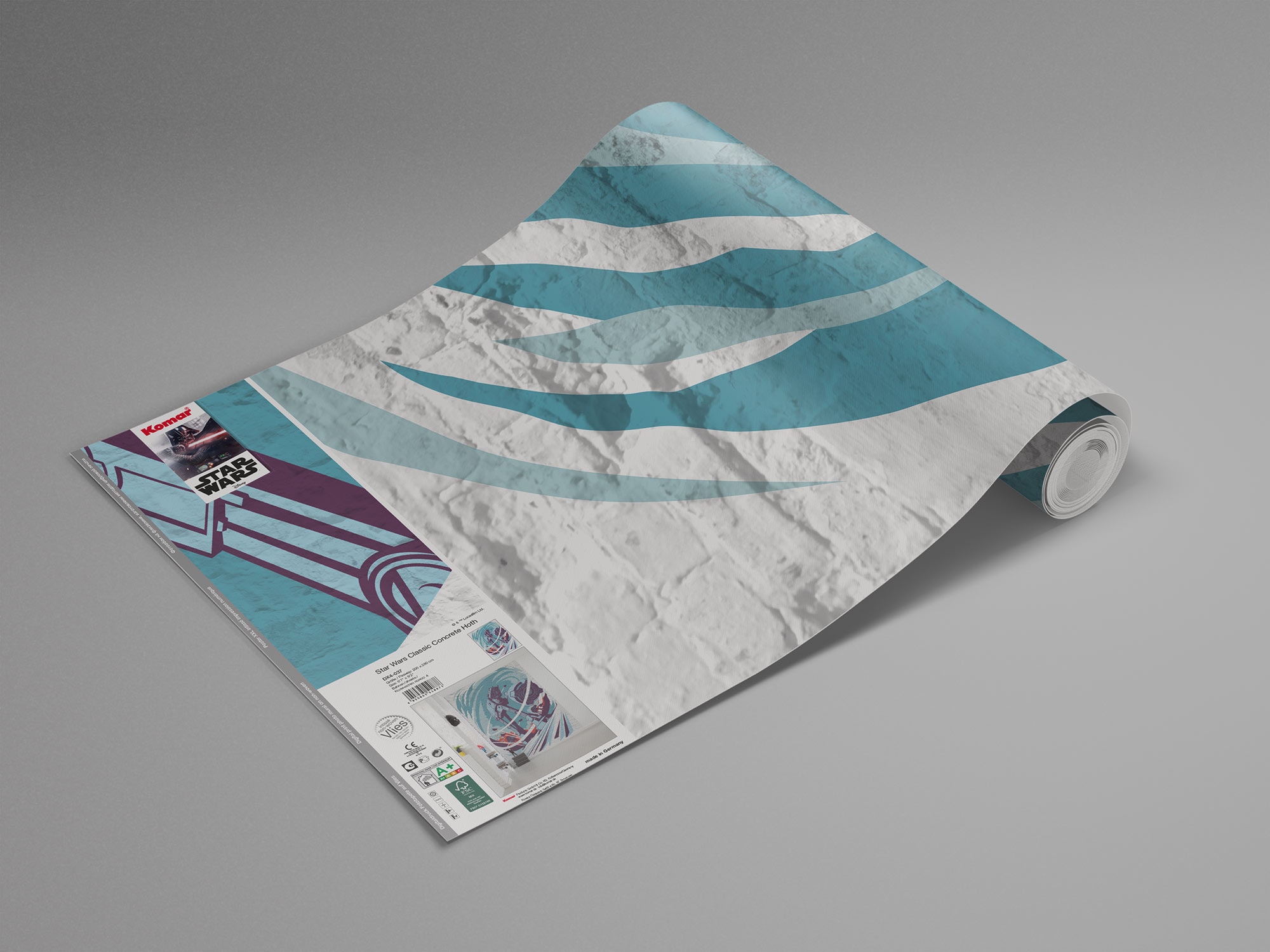 Komar Fototapete »Star Wars Classic Concrete Hoth« Comic | bedruckt glatt