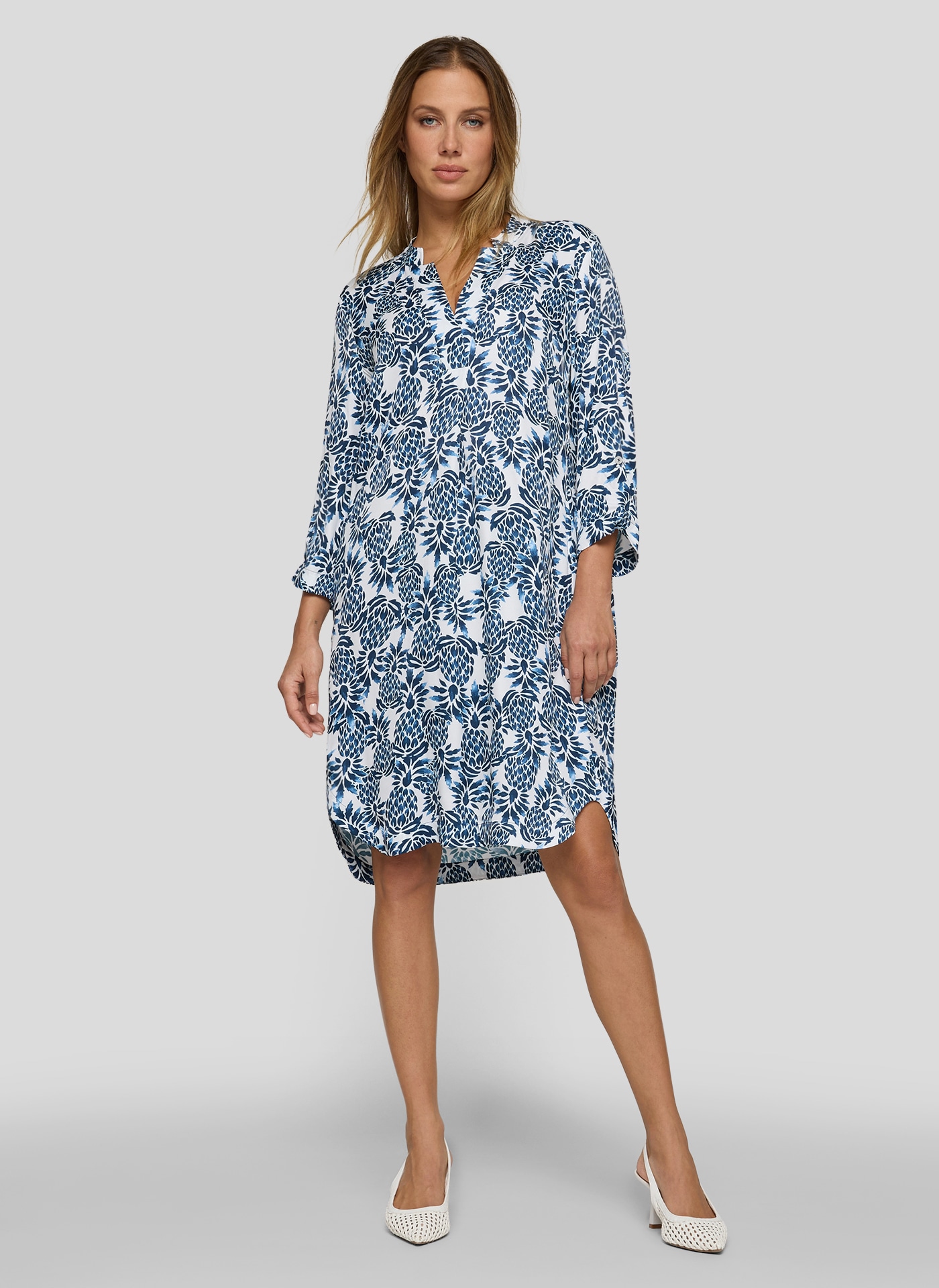 Image of Rabe Druckkleid Eingrifftaschen mit floralem Allover-Print
