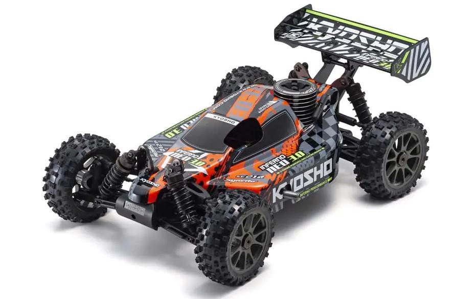 RC-Buggy »Kyosho Inferno NEO 3.0 Nitro Rot, ARTR,«, Lackiert