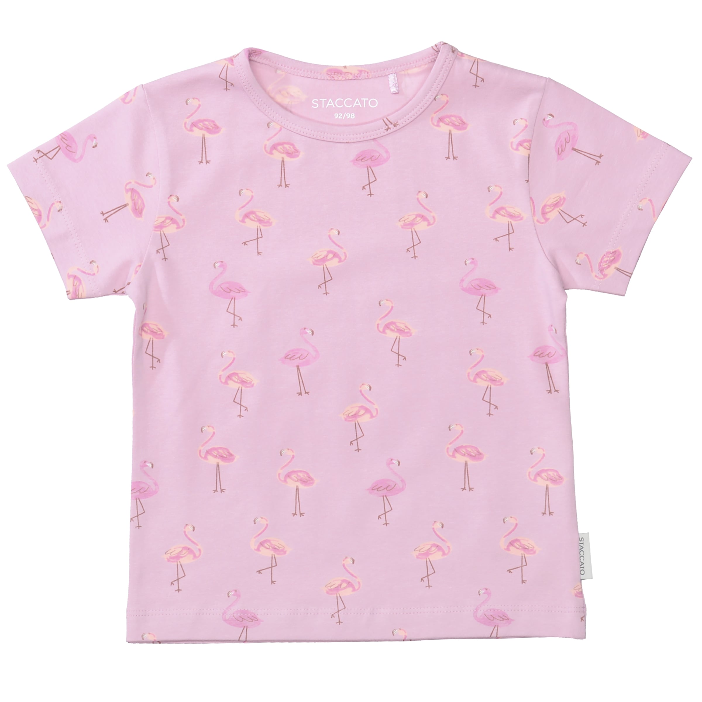 STACCATO T-shirt 2 pièces 2er Pack mit Flamingo-Motiven, Allover-Druck, für Girls
