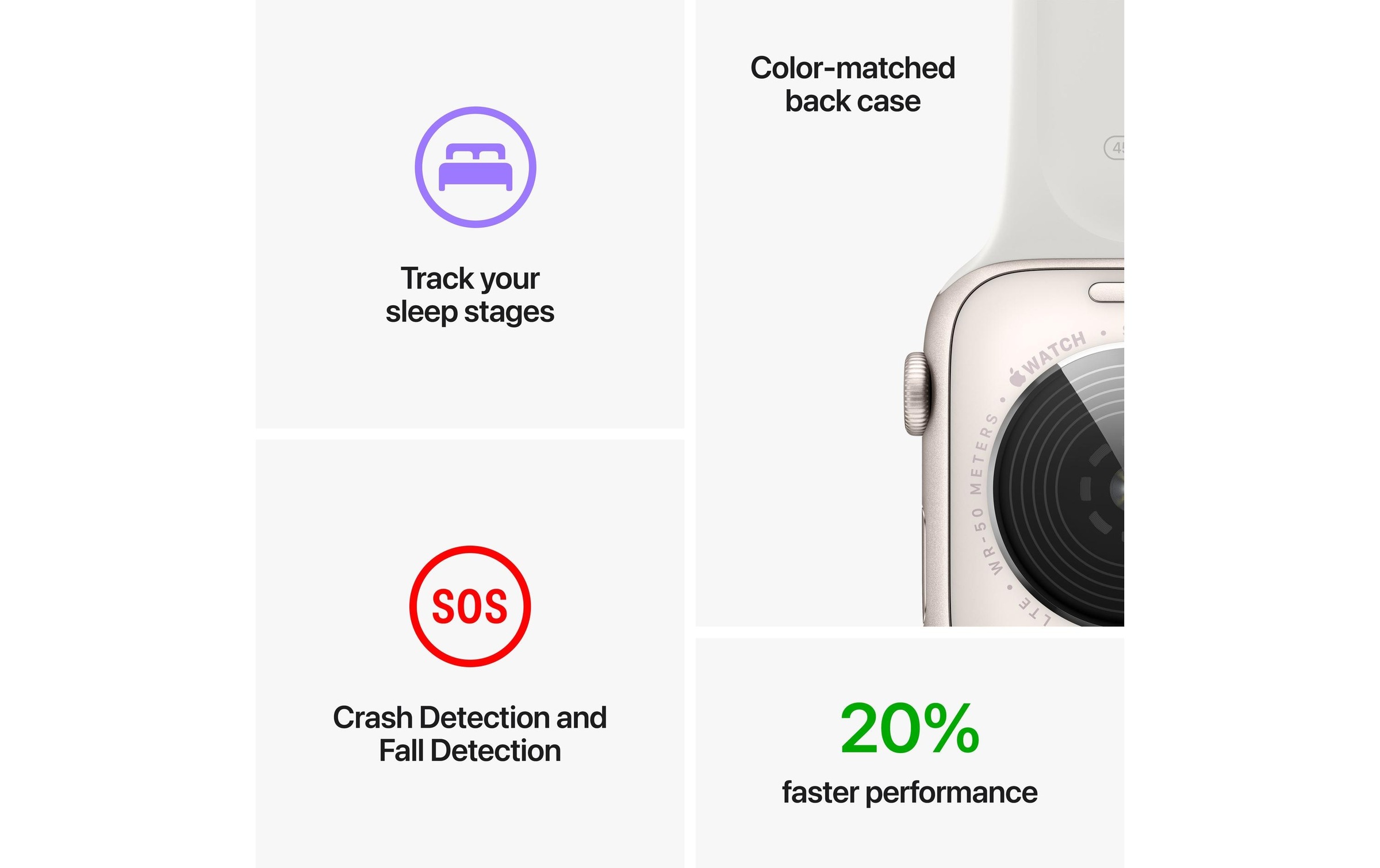 Apple Smartwatch »SE 2022, Aluminium-Gehäuse«, (Watch OS)