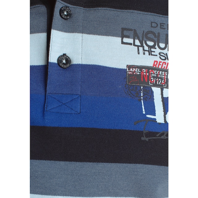 DELMAO Poloshirt, mit Streifen und Print-NEUE MARKE! versandkostenfrei auf