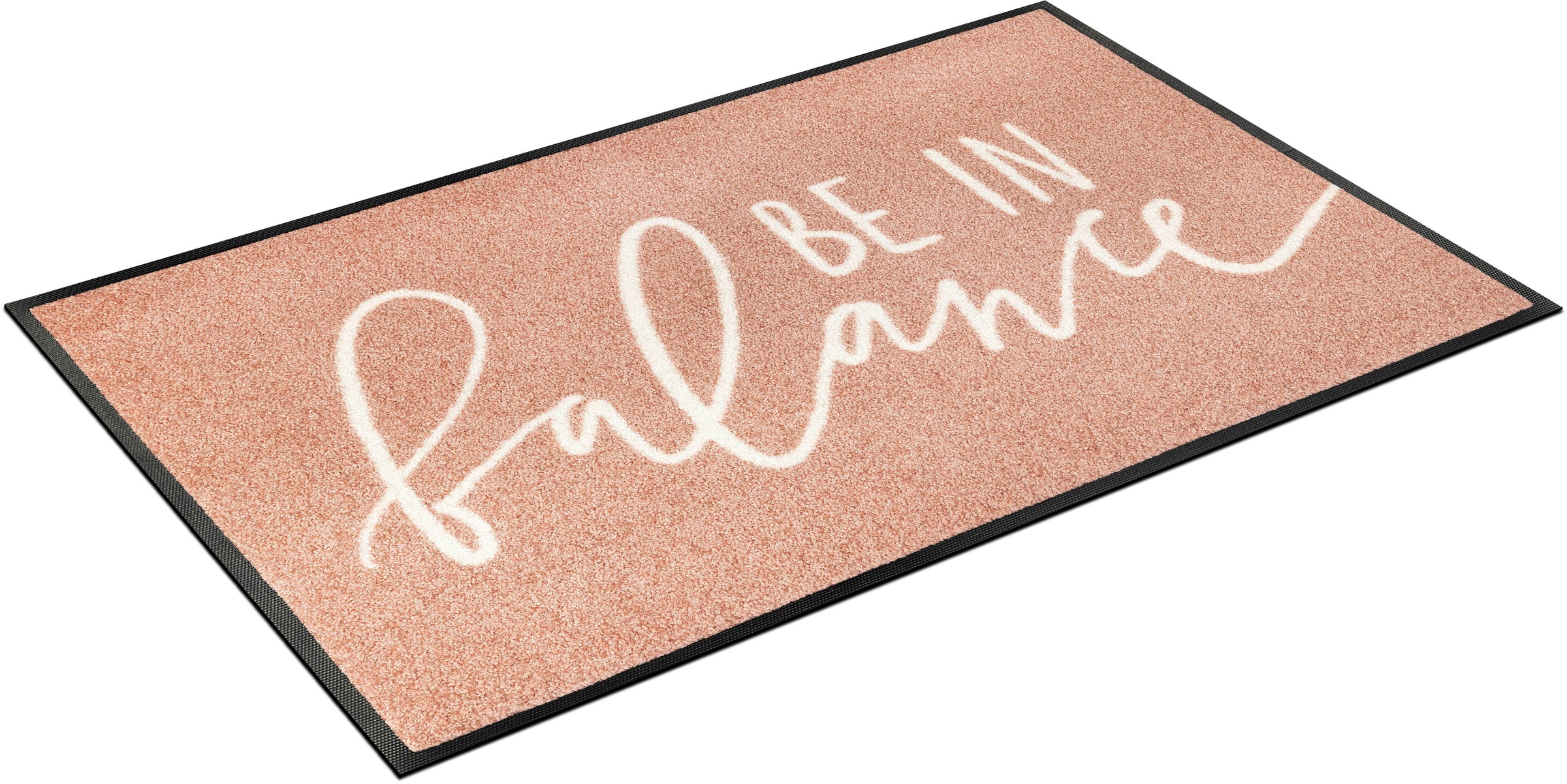 Image of wash+dry by Kleen-Tex Fussmatte »be in balance«, rechteckig, 7 mm Höhe, Schmutzfangmatte, mit Spruch, rutschhemmend, In- und Outdoor geeignet, waschbar bei Ackermann Versand Schweiz