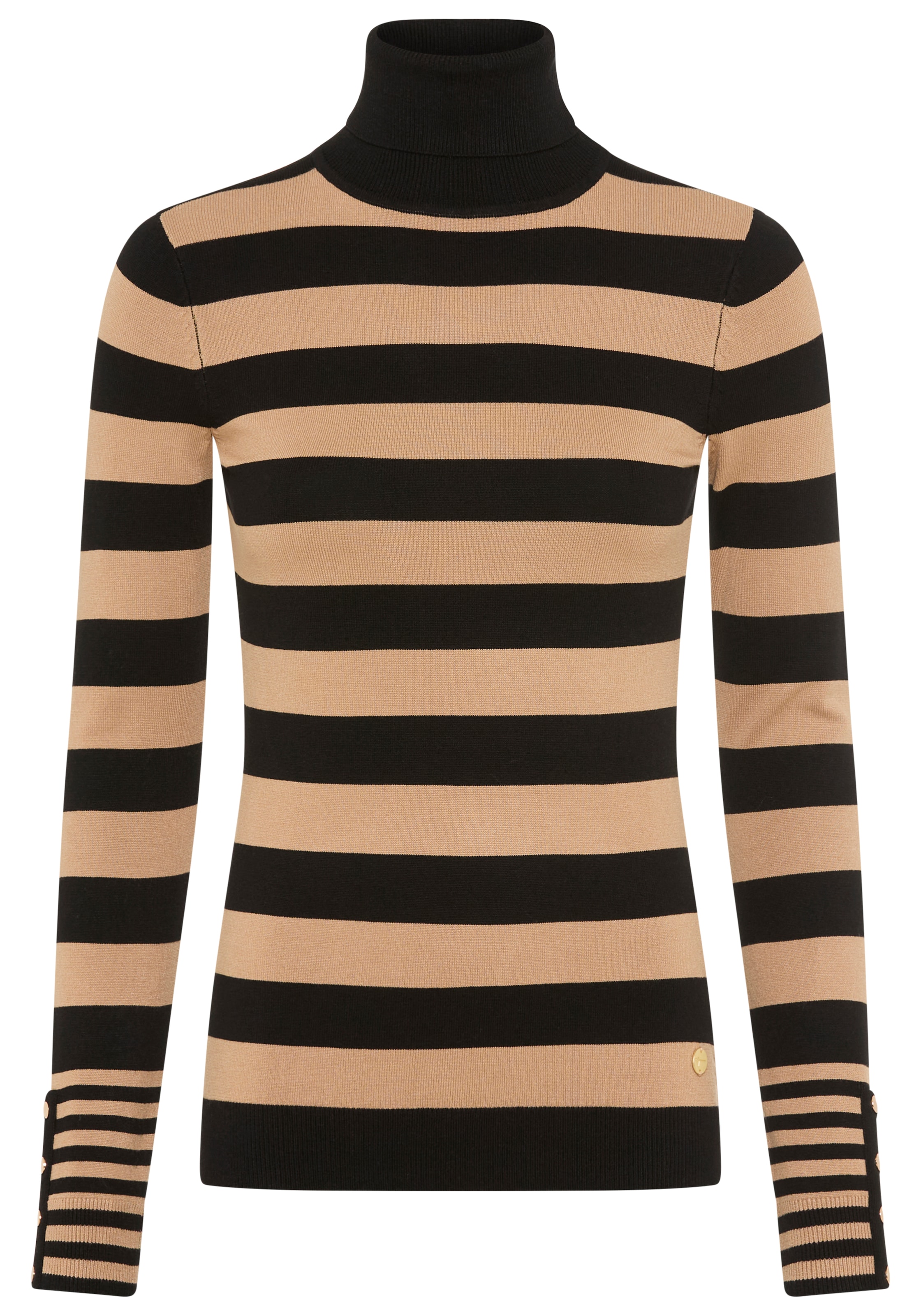 Tamaris Rollkragenpullover im lässigen Streifendesign