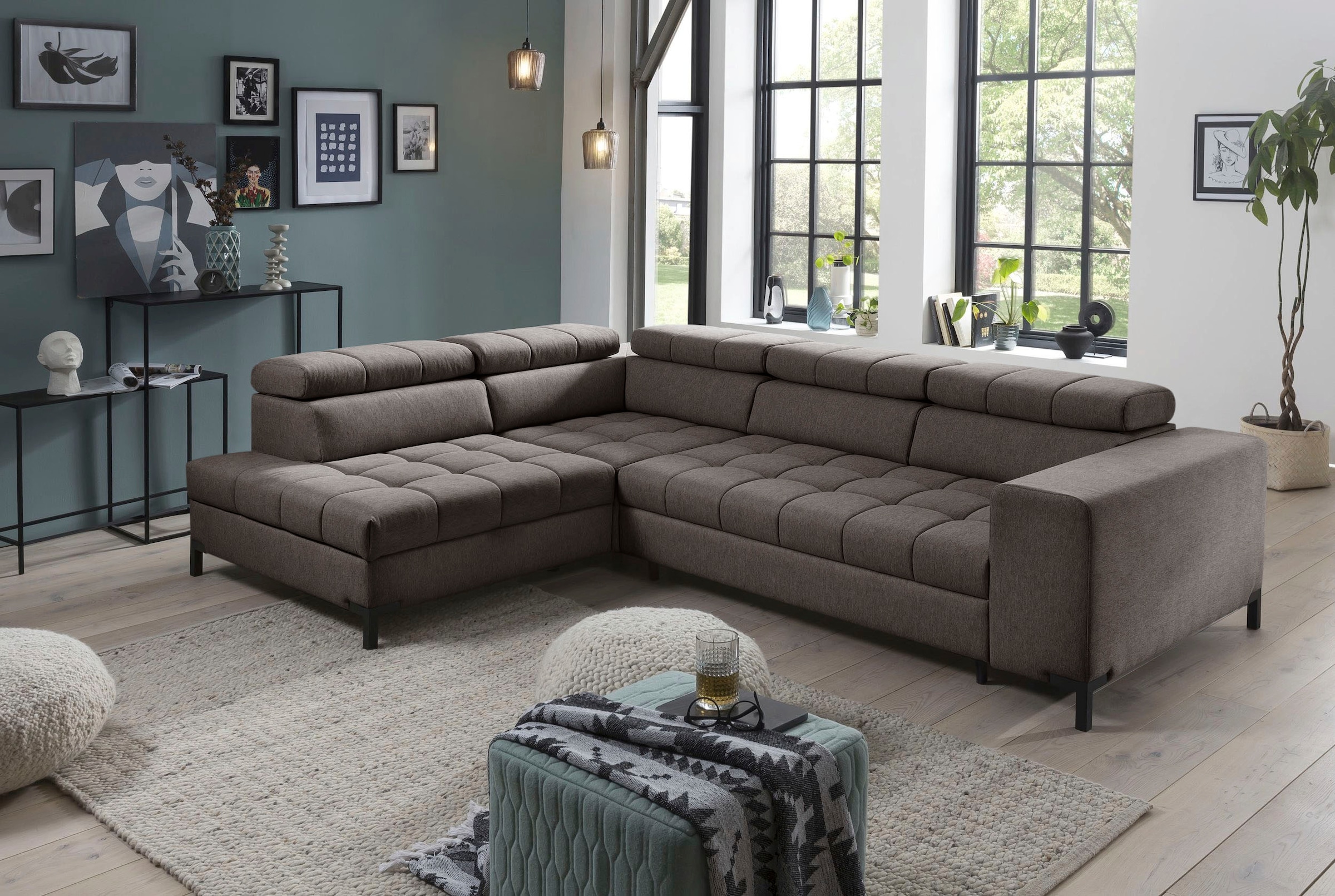 Image of exxpo - sofa fashion Ecksofa "Bocco, hochwertige Verarbeitung, toller Sitzkomfort, bequem, L-Form" aus Luxus-Microfaser +Simply Clean - für besonders einfache Reinigung