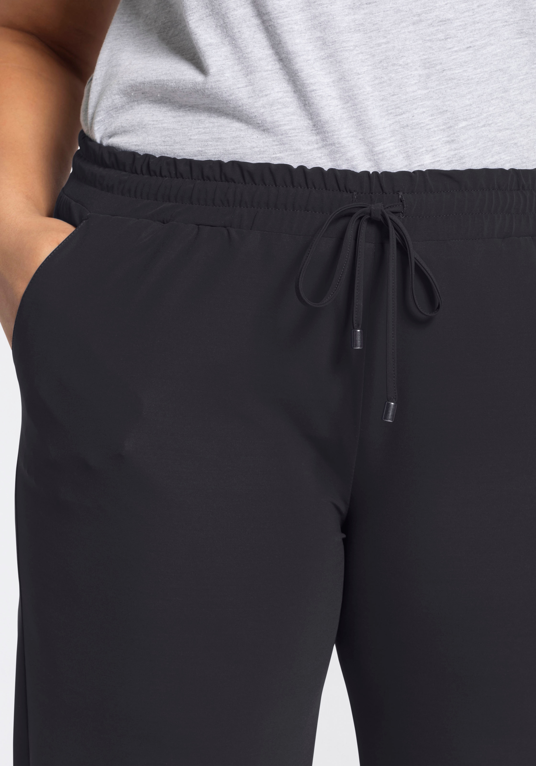 KjBRAND Pantalon à enfiler »7/8 Babsie Jogg Sensitiv«  Pantalon d'été avec ceinture élastique