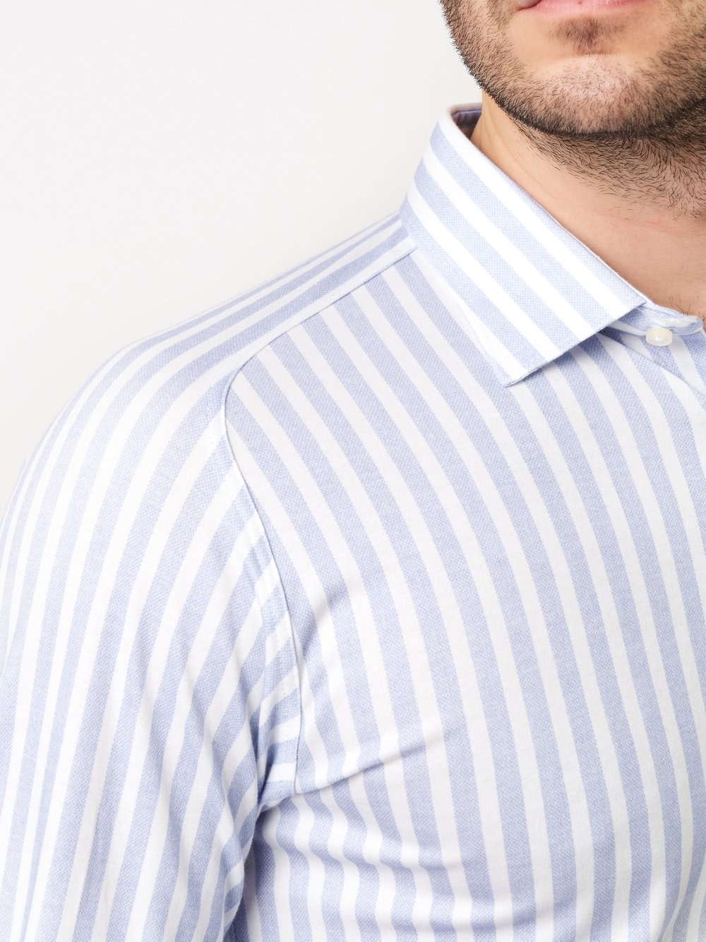 DESOTO Chemise à manches longues »Casual Kent 1/1« chemise business, col Kent, jersey, coupe étroite