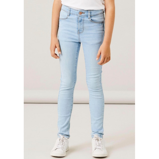 Trendige Name It Skinny-fit-Jeans »NKFPOLLY HW SKINNY JEANS 1180-ST NOOS«,  mit Stretch ohne Mindestbestellwert shoppen
