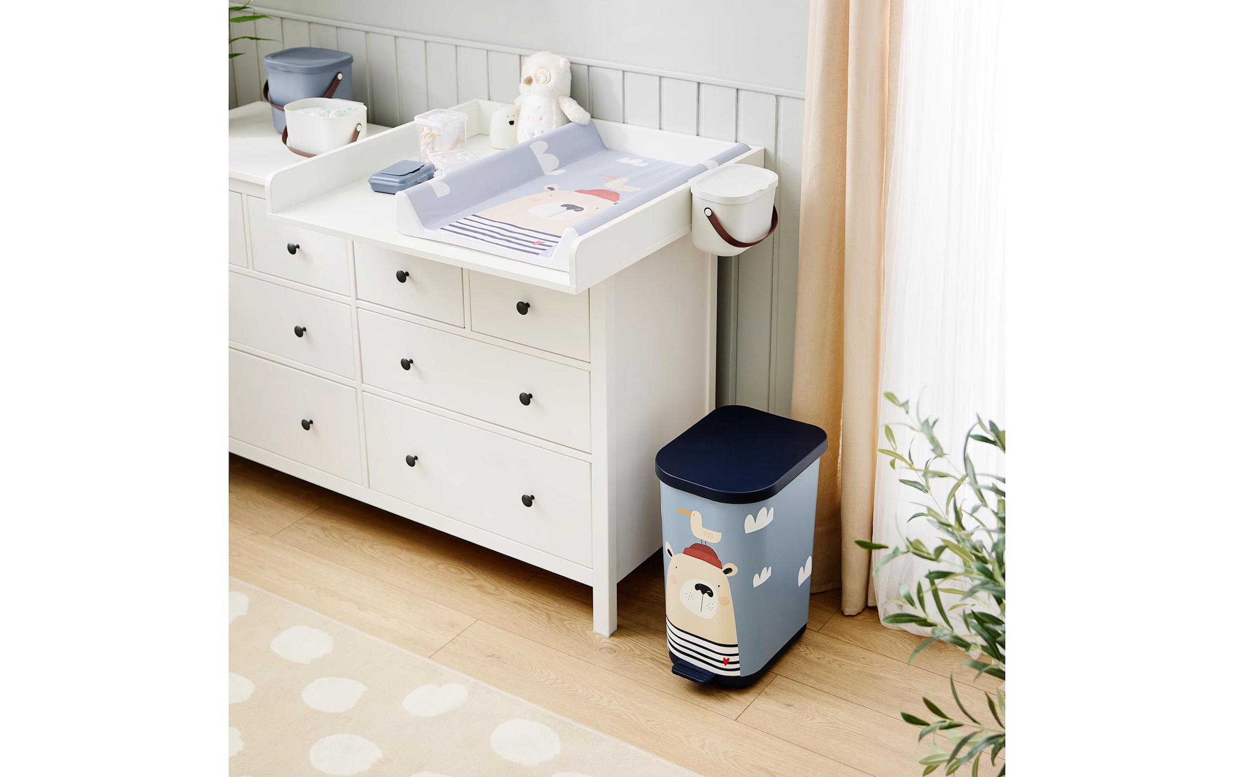 Rotho Babydesign Seau à couches »Yuma Bär Ahoi 35 l«