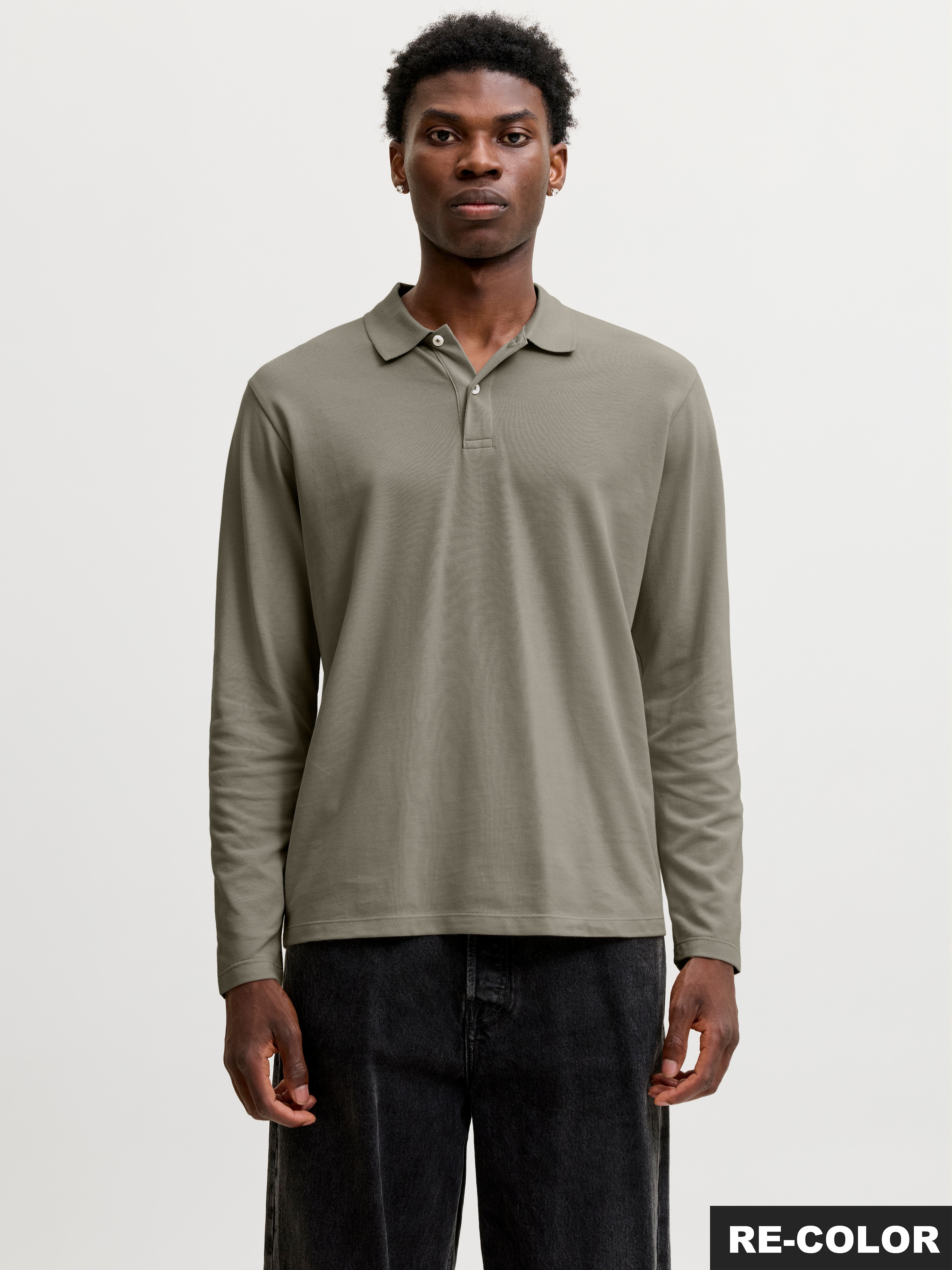 Image of Jack & Jones Poloshirt "JJKANE POLO LS" Baumwollmischung, regular fit