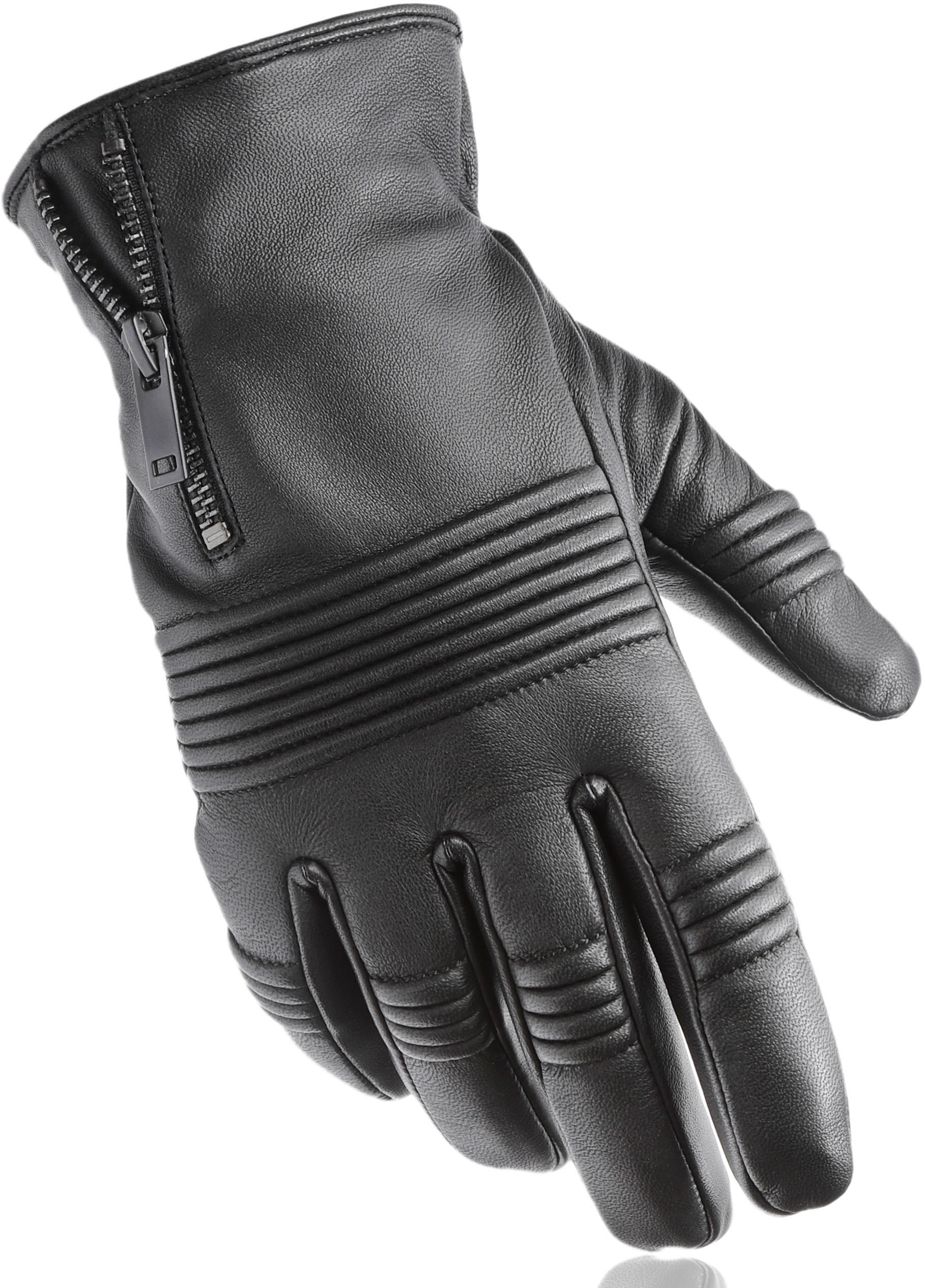 PEARLWOOD Gants en cuir mit stilvollen Ziernähten