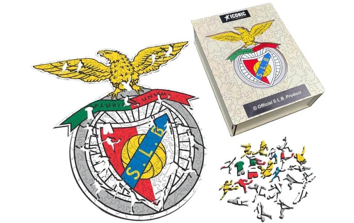   Puzzle »Iconic SL Benfica – Logo« Holzart: Birke (Herkunftsland: China)