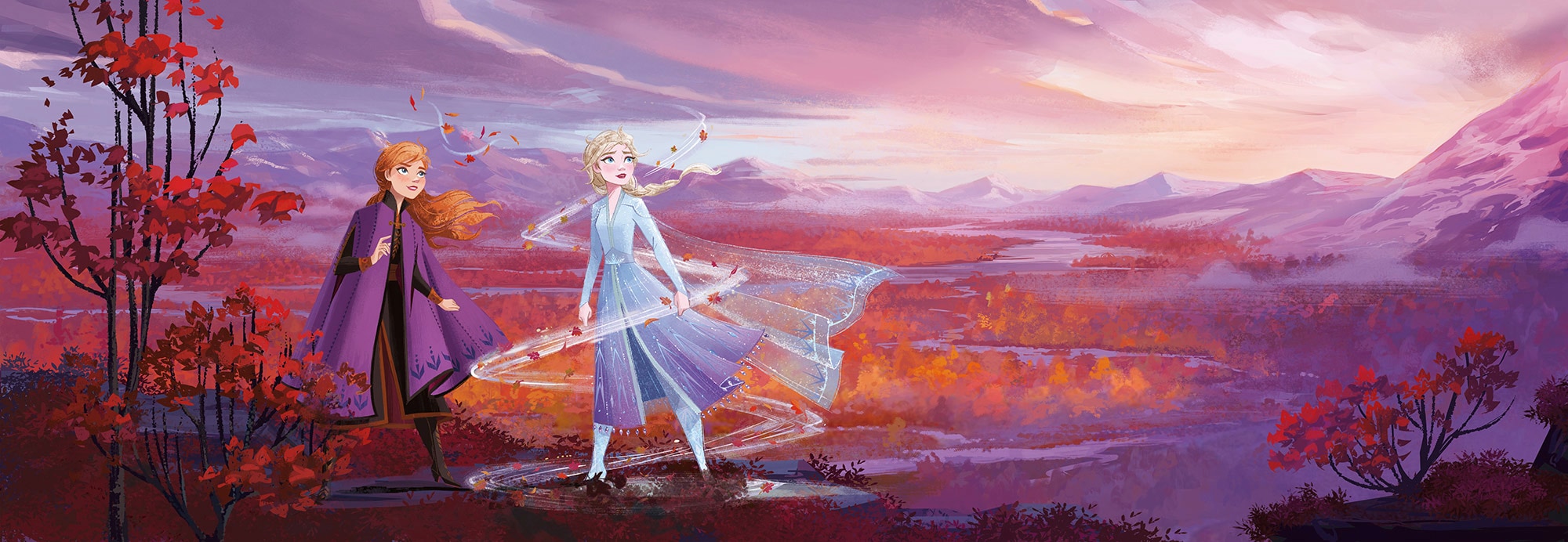 Image of Komar Fototapete "Frozen Panorama - Grösse 368 x 127 cm" bedruckt glatt Kinderzimmer