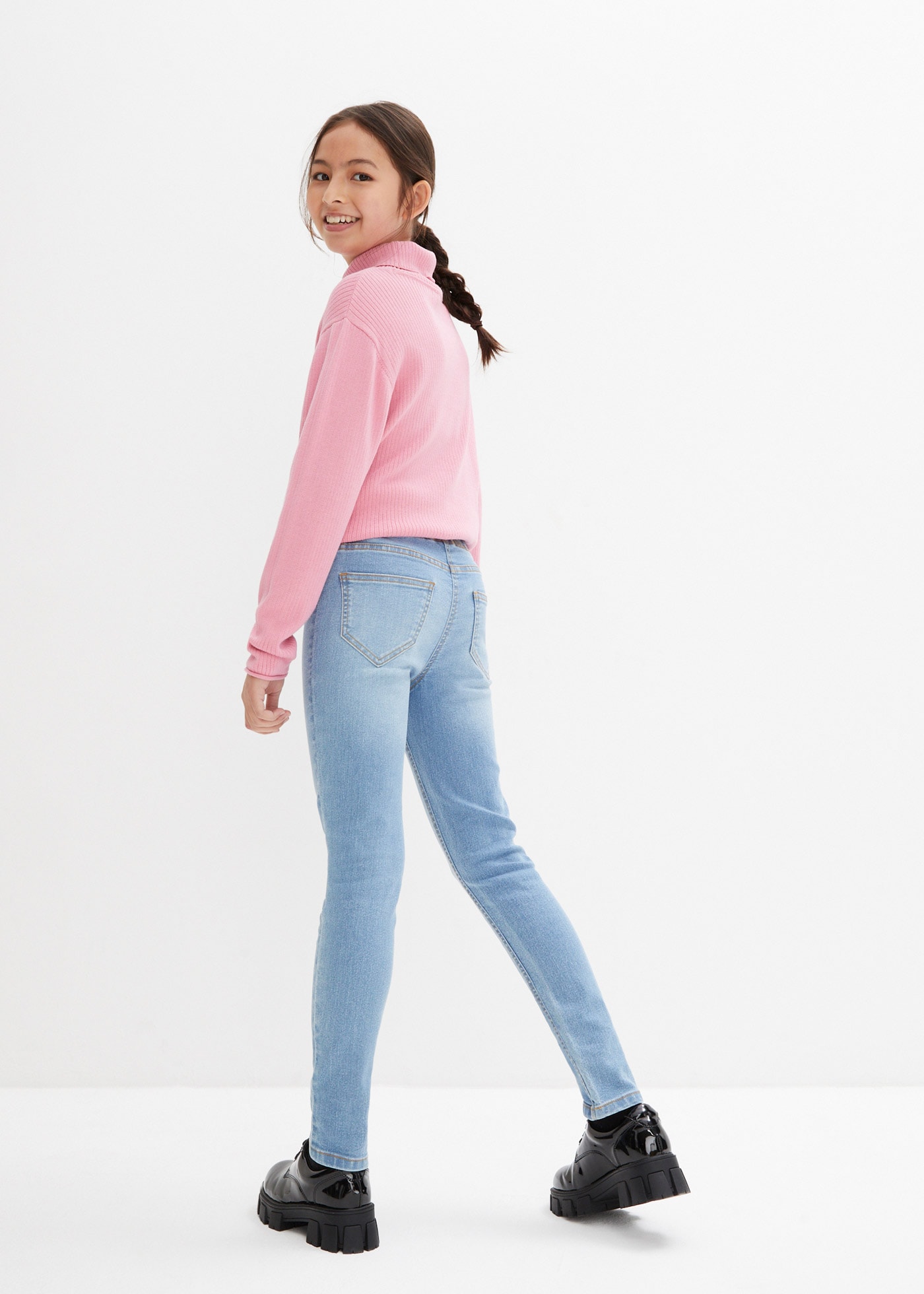 bonprix Jeggings en jeans Packung, 2 cuis Skinny Fit, mit angedeuteten Taschen