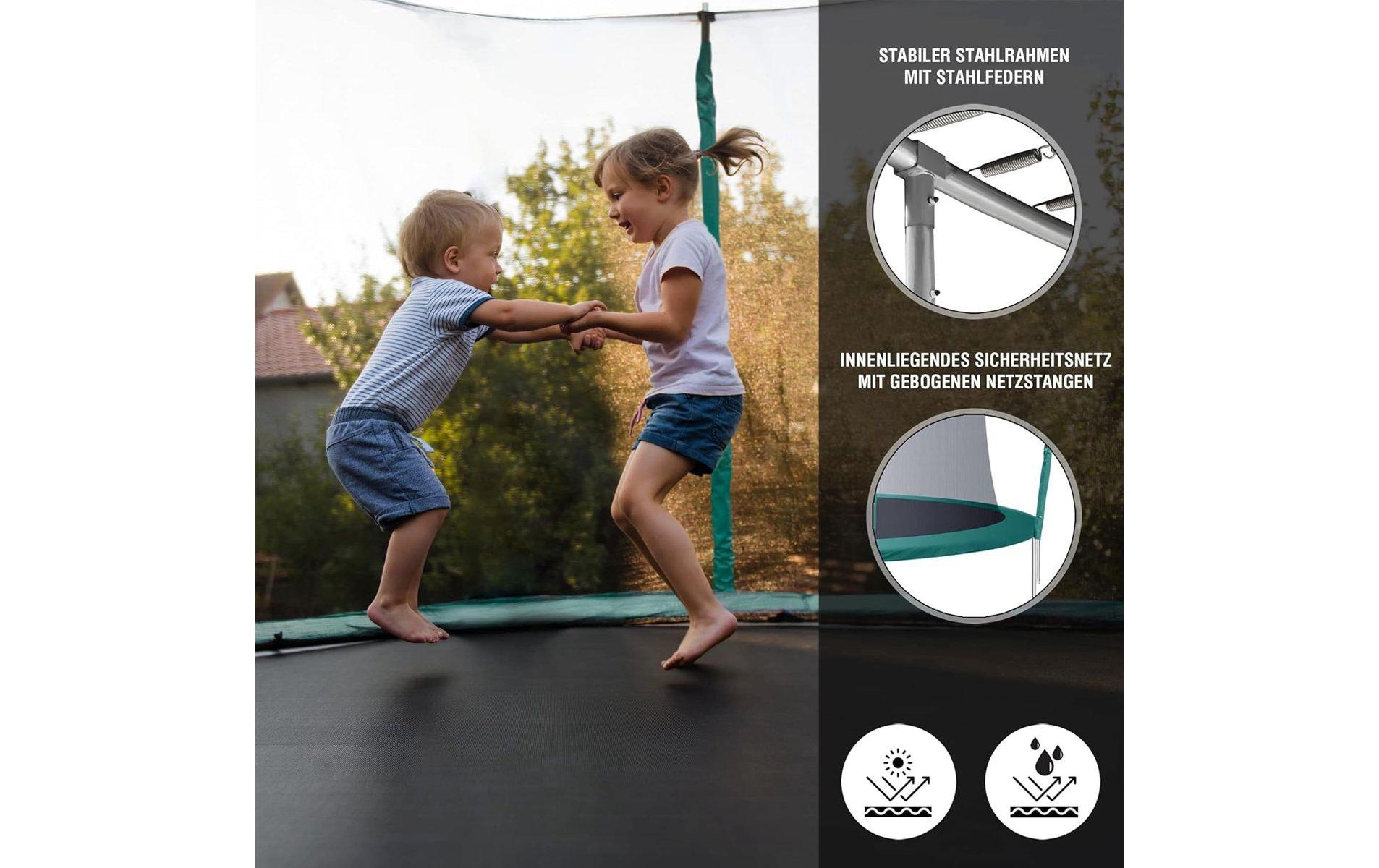 KOOR Gartentrampolin »mit Leiter Ø 244 cm«, Ø 244 cm
