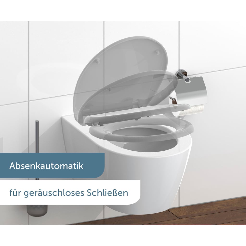 Schütte WC-Sitz, mit Absenkautomatik und Schnellverschlusstechnik