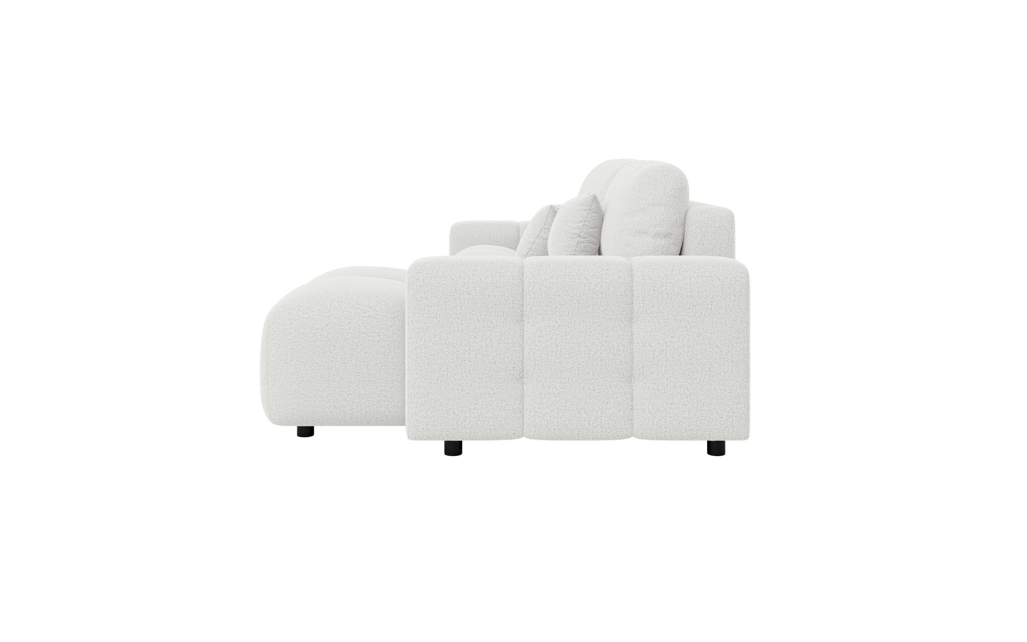 INOSIGN Ecksofa »FELICI, Schlafsofa 233cm, L-Form mit Recamiere beidseitig montierbar«, Designsofa mit Bettfunktion und Bettkasten, Masse B/T/H: 233/142/88 cm